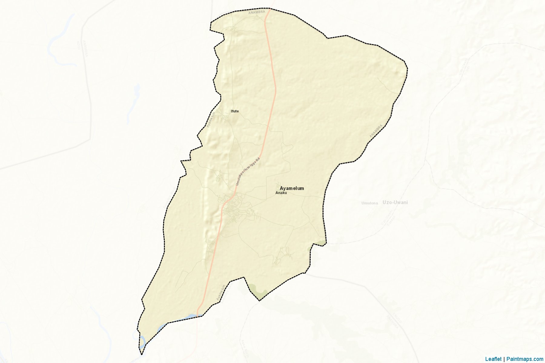 Muestras de recorte de mapas Ayamelum (Anambra)-2