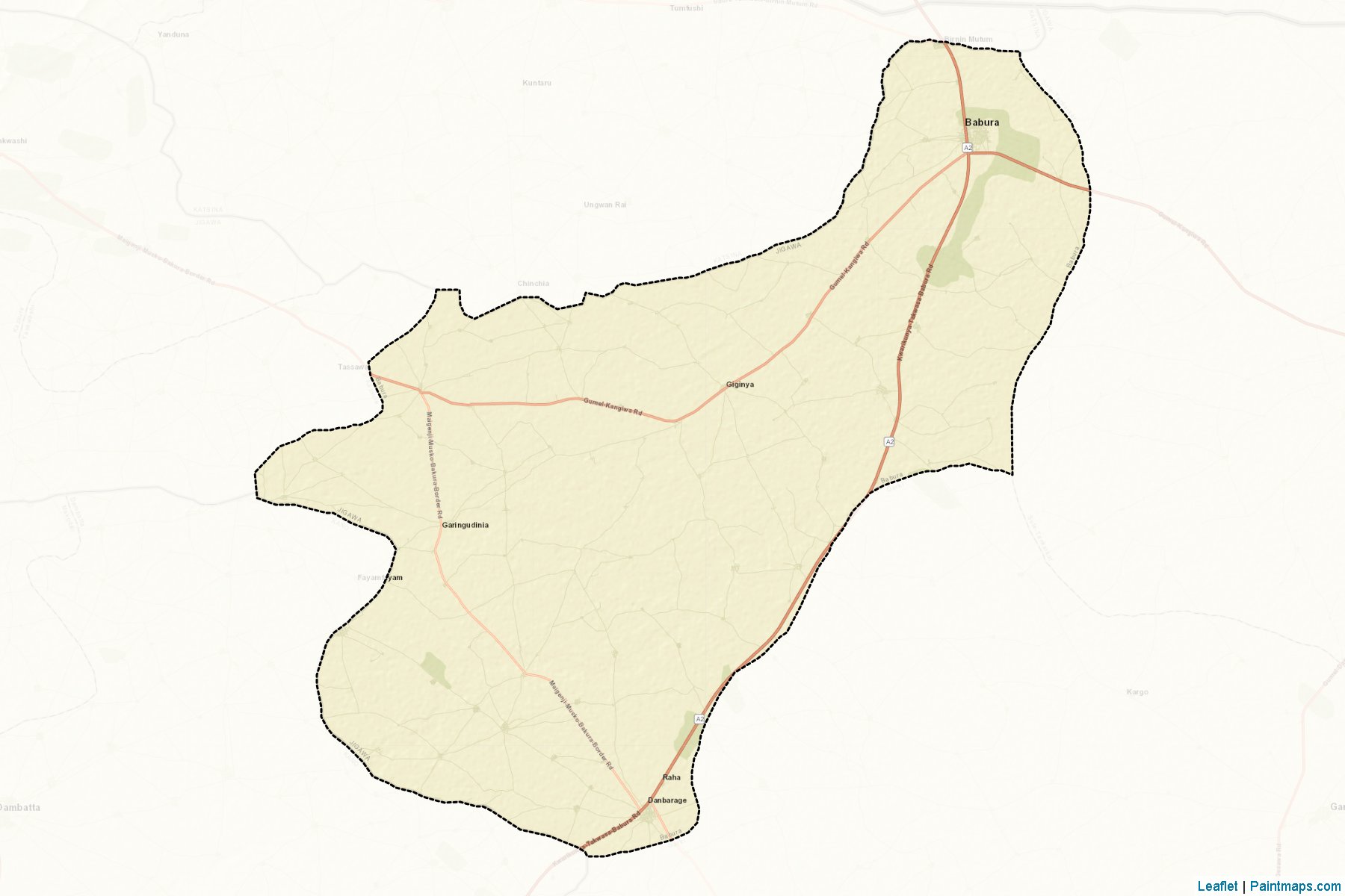 Babura (Jigawa Eyaleti) Haritası Örnekleri-2