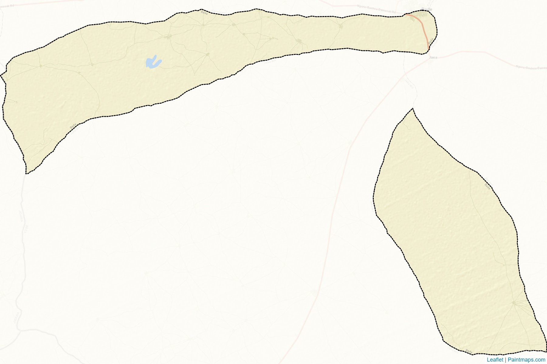 Muestras de recorte de mapas Bade (Yobe)-2