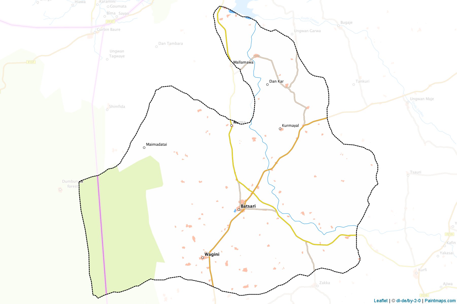 Batsari (Katsina Eyaleti) Haritası Örnekleri-1