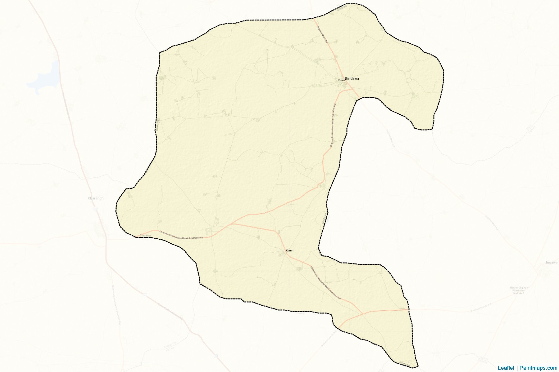 Muestras de recorte de mapas Bindawa (Katsina)-2