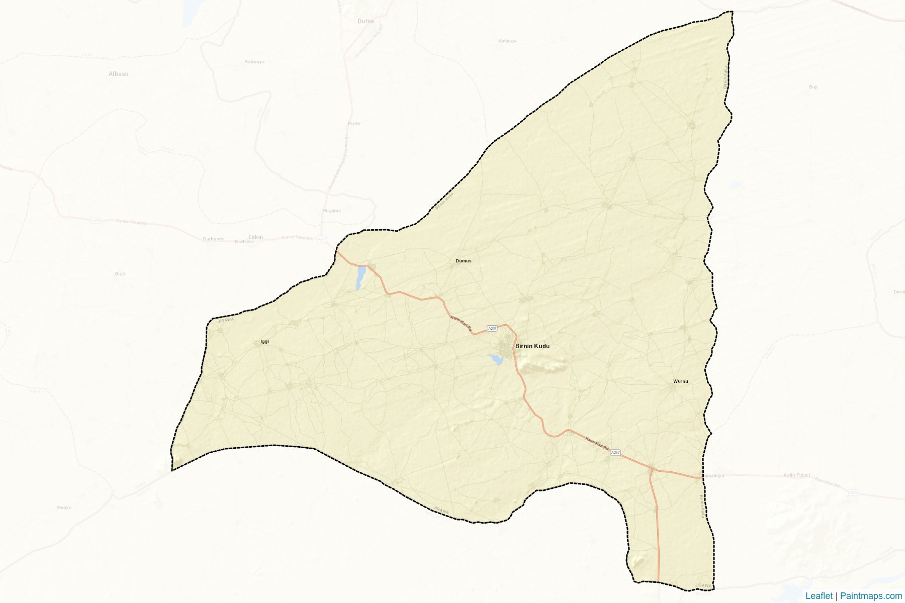 Muestras de recorte de mapas Birni Kudu (Jigawa)-2