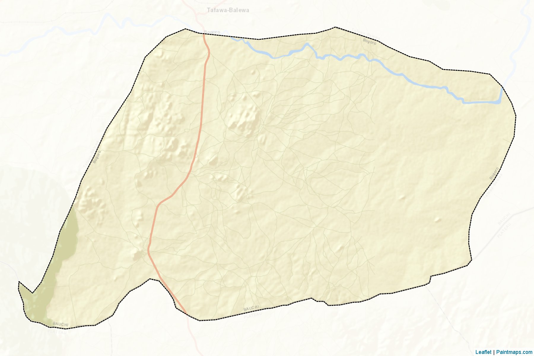 Muestras de recorte de mapas Bogoro (Bauchi)-2