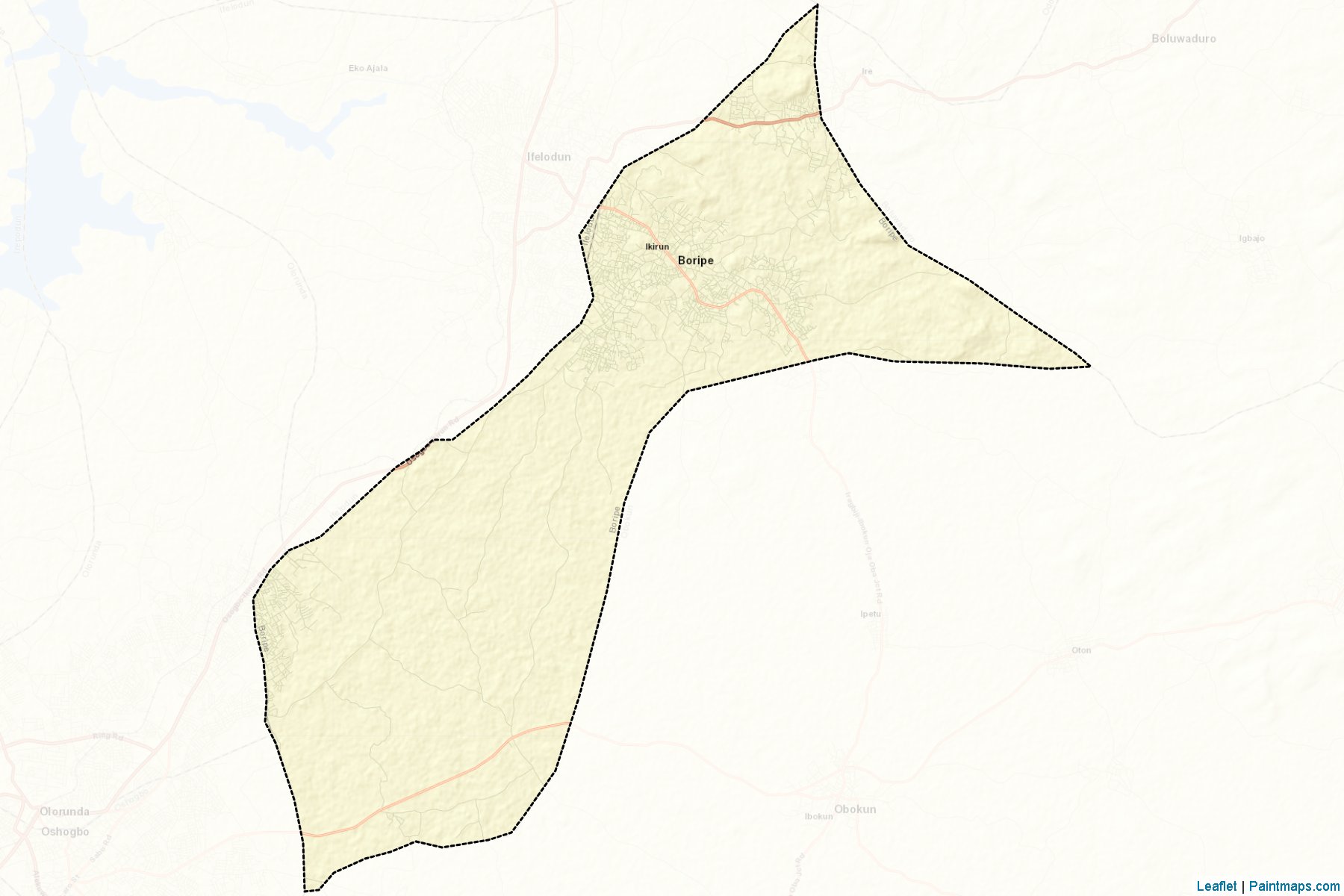 Muestras de recorte de mapas Boripe (Osun)-2