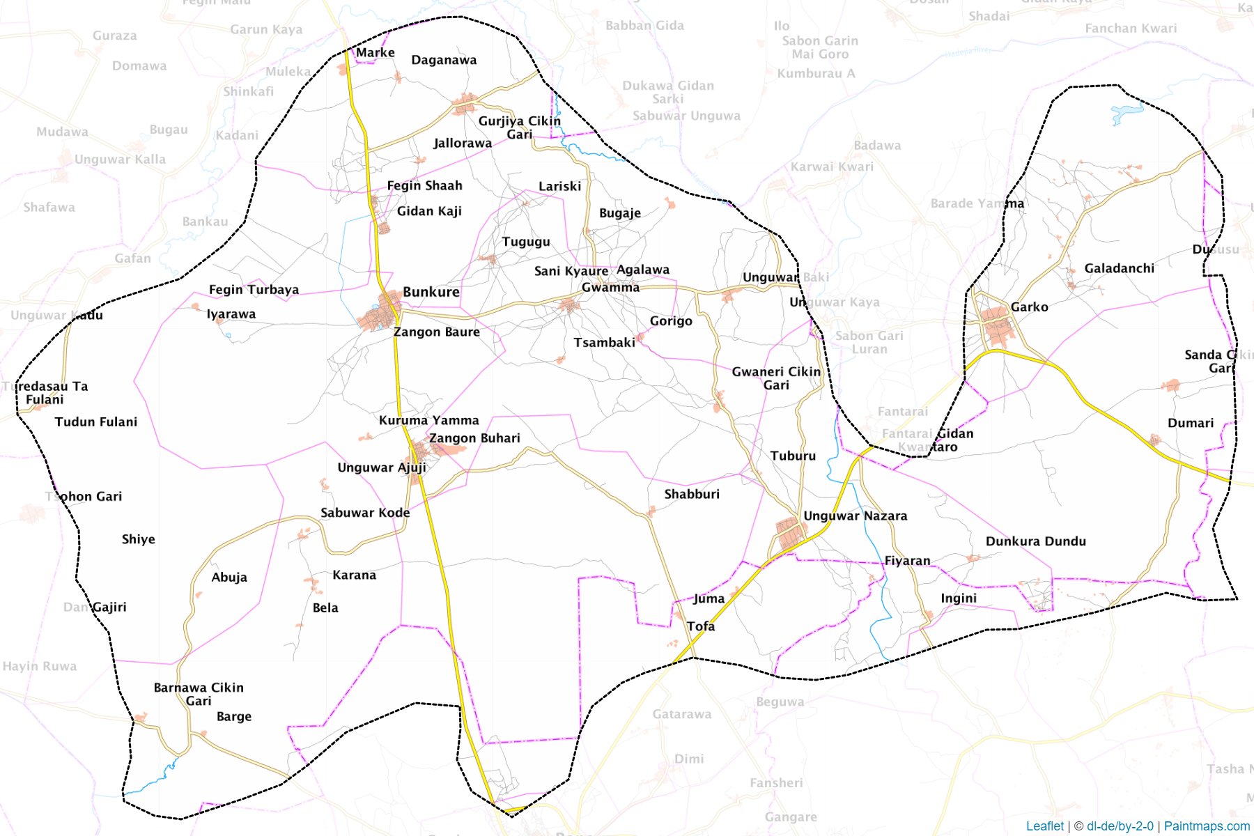 Muestras de recorte de mapas Bunkure (Kano)-1