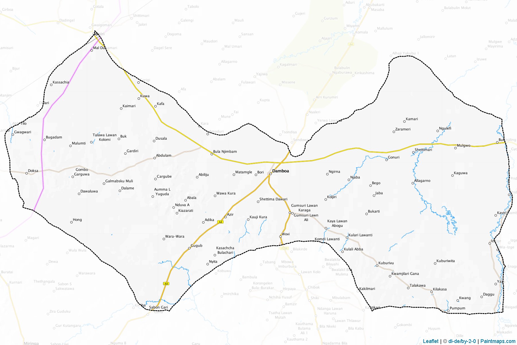 Damboa (Borno) Map Cropping Samples-1