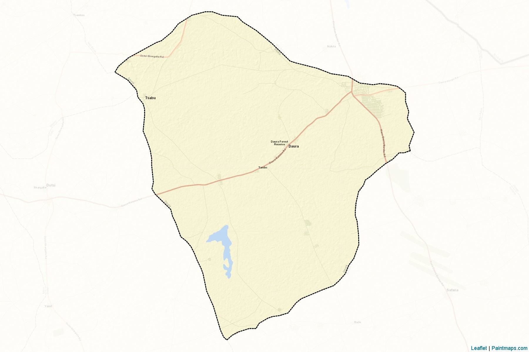 Muestras de recorte de mapas Daura (Katsina)-2