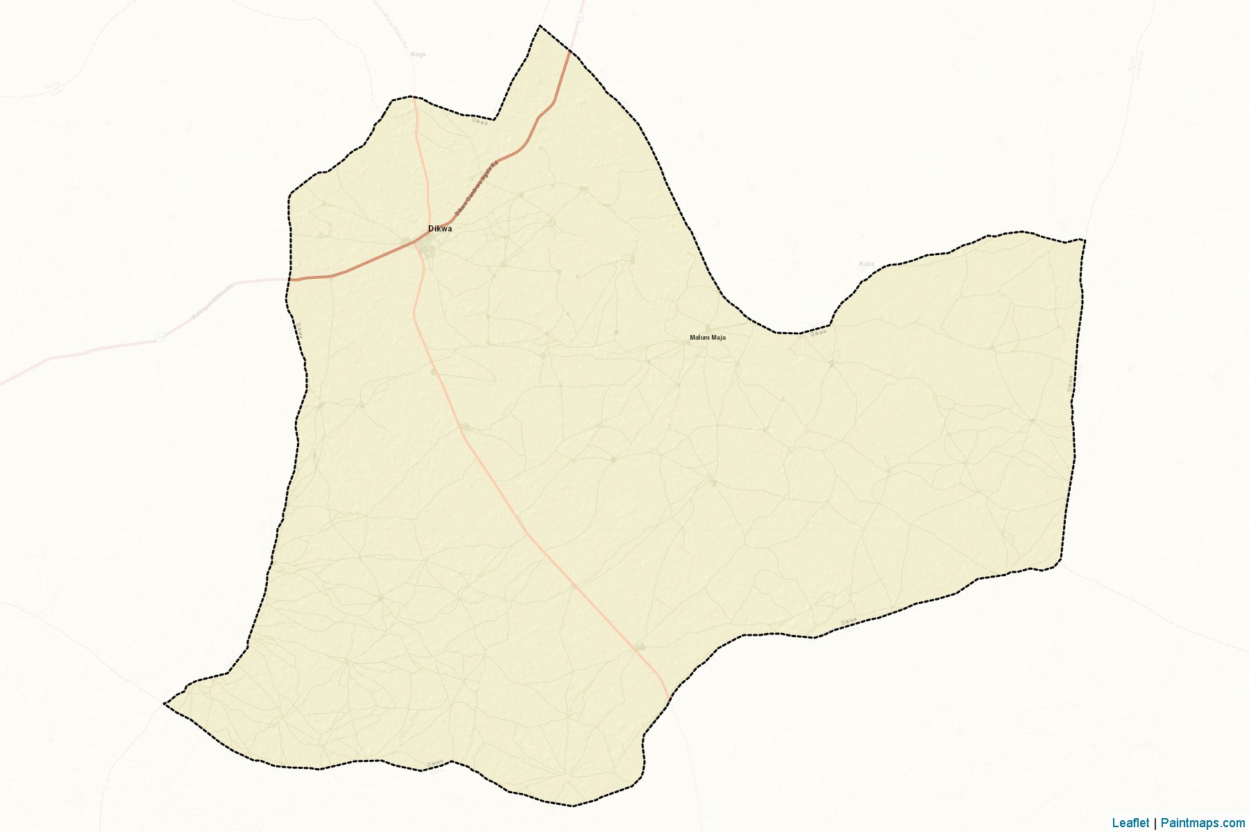 Muestras de recorte de mapas Dikwa (Borno)-2