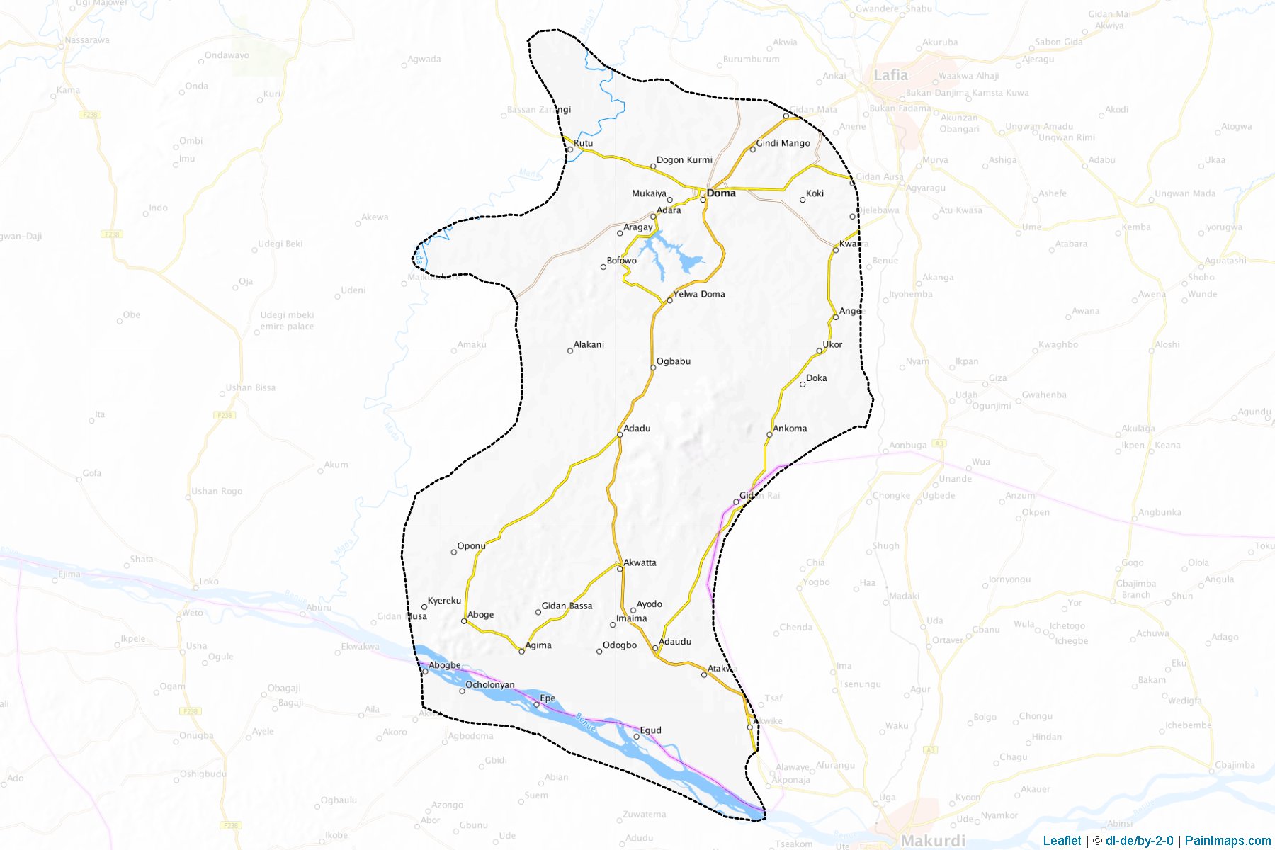 Muestras de recorte de mapas Doma (Nassarawa)-1