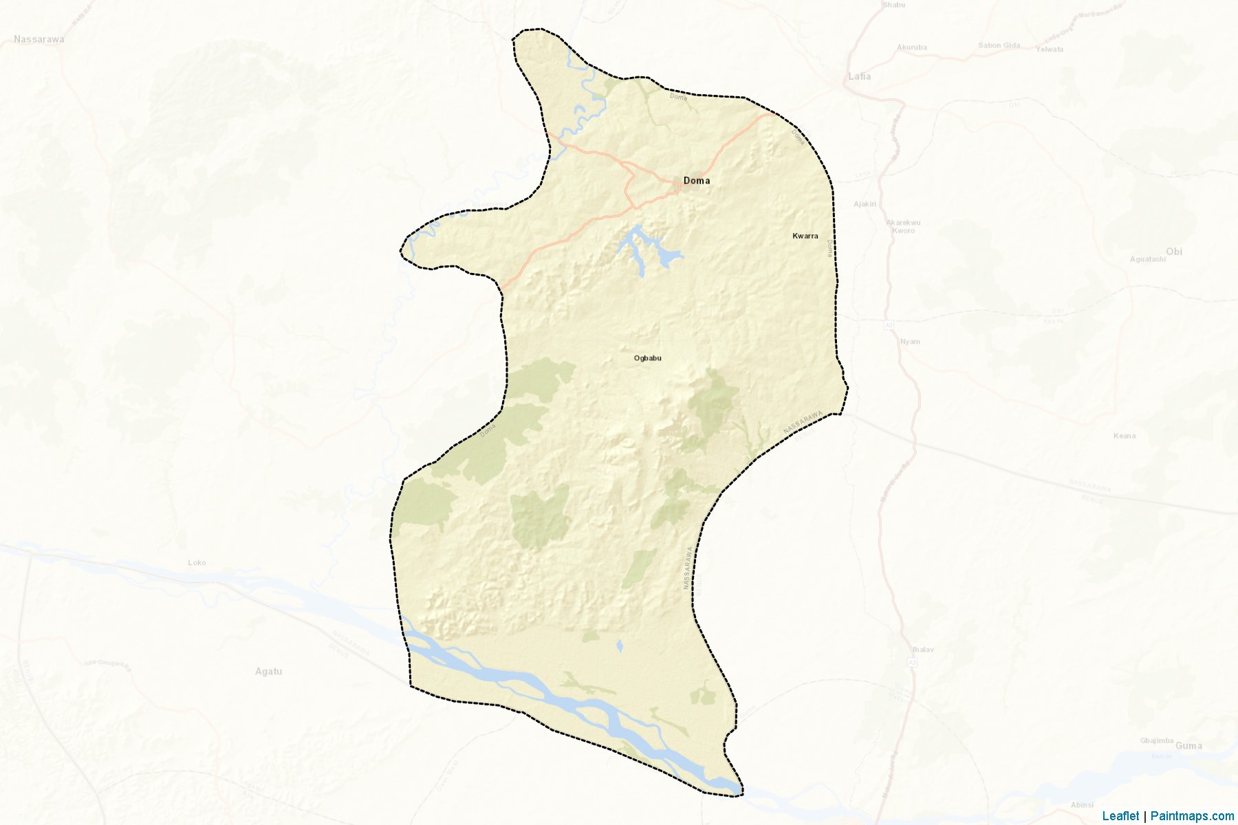 Muestras de recorte de mapas Doma (Nassarawa)-2