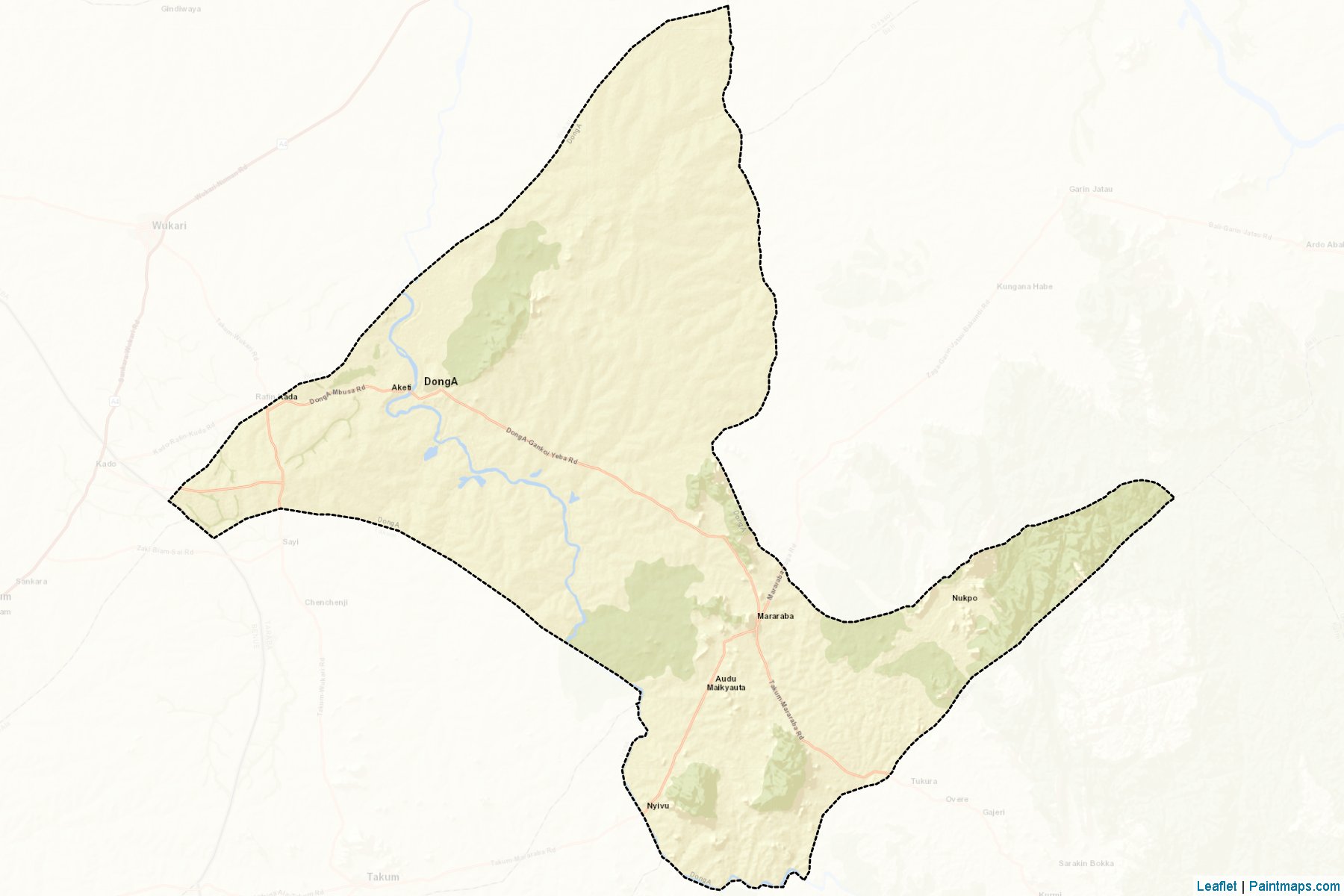 Muestras de recorte de mapas Donga (Taraba)-2