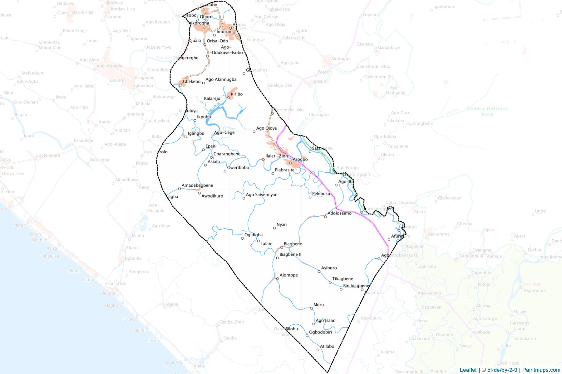 Make printable Ese-Odo maps with border masking (cropping) using ...