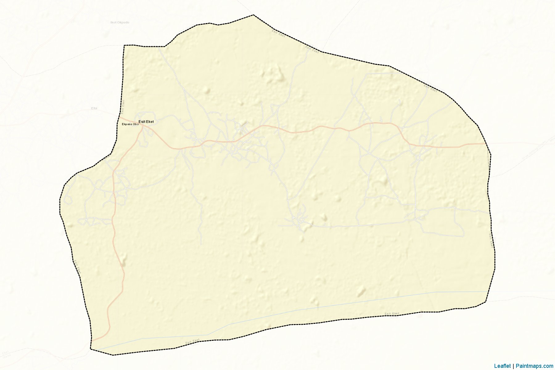 Muestras de recorte de mapas Esit Eket (Akwa lbom)-2