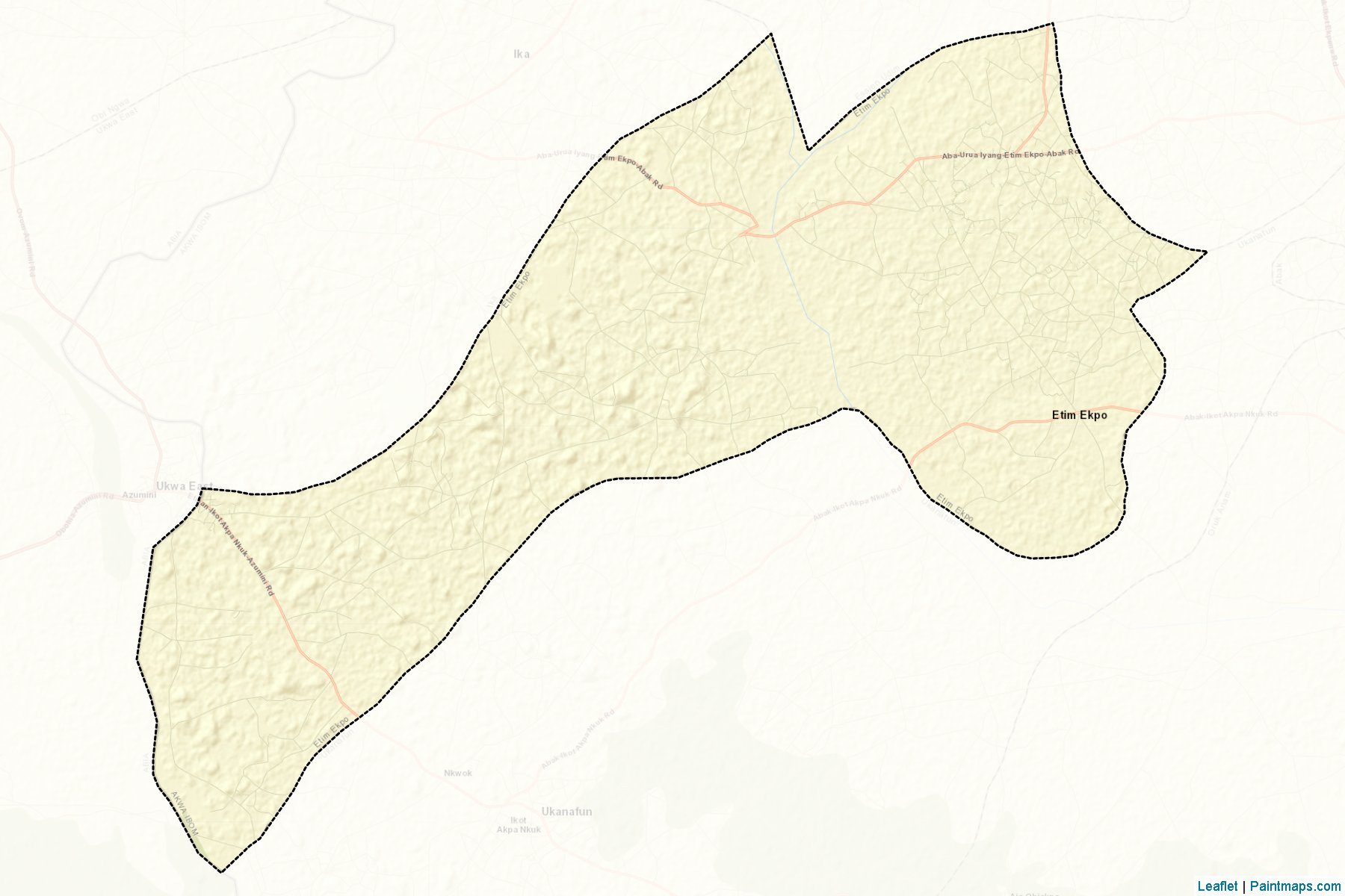 Etim Ekpo (Akwa Ibom Eyaleti) Haritası Örnekleri-2
