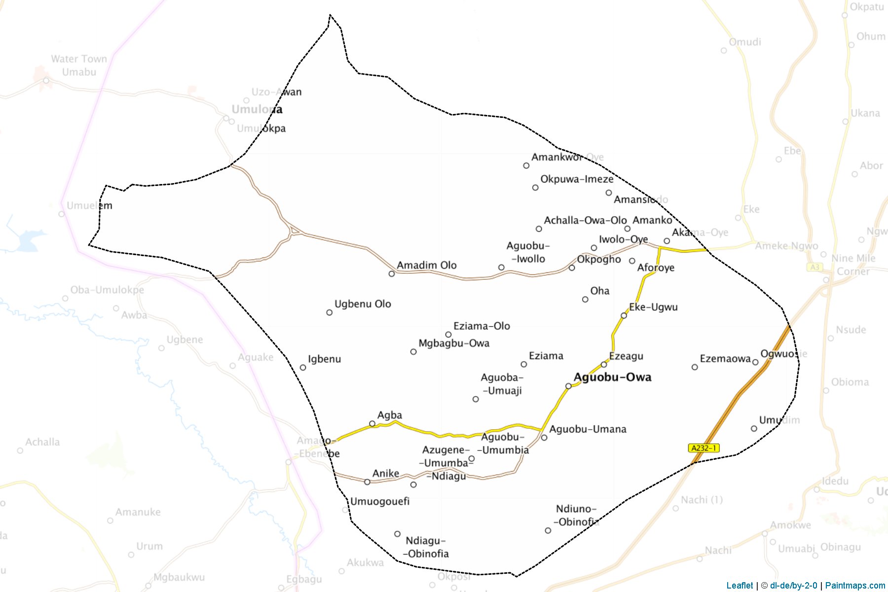 Muestras de recorte de mapas Ezeagu (Enugu)-1