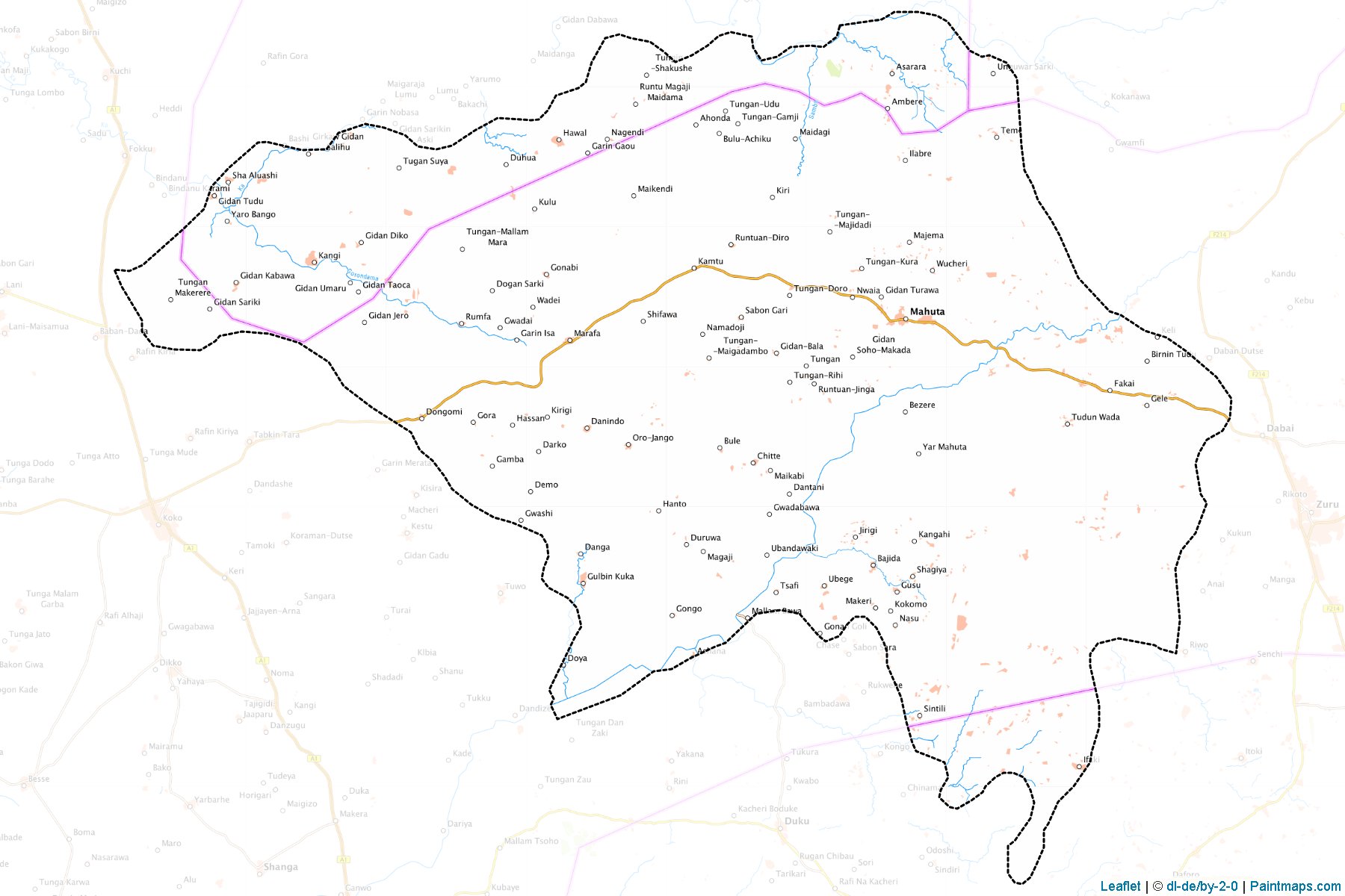 Muestras de recorte de mapas Fakai (Kebbi)-1