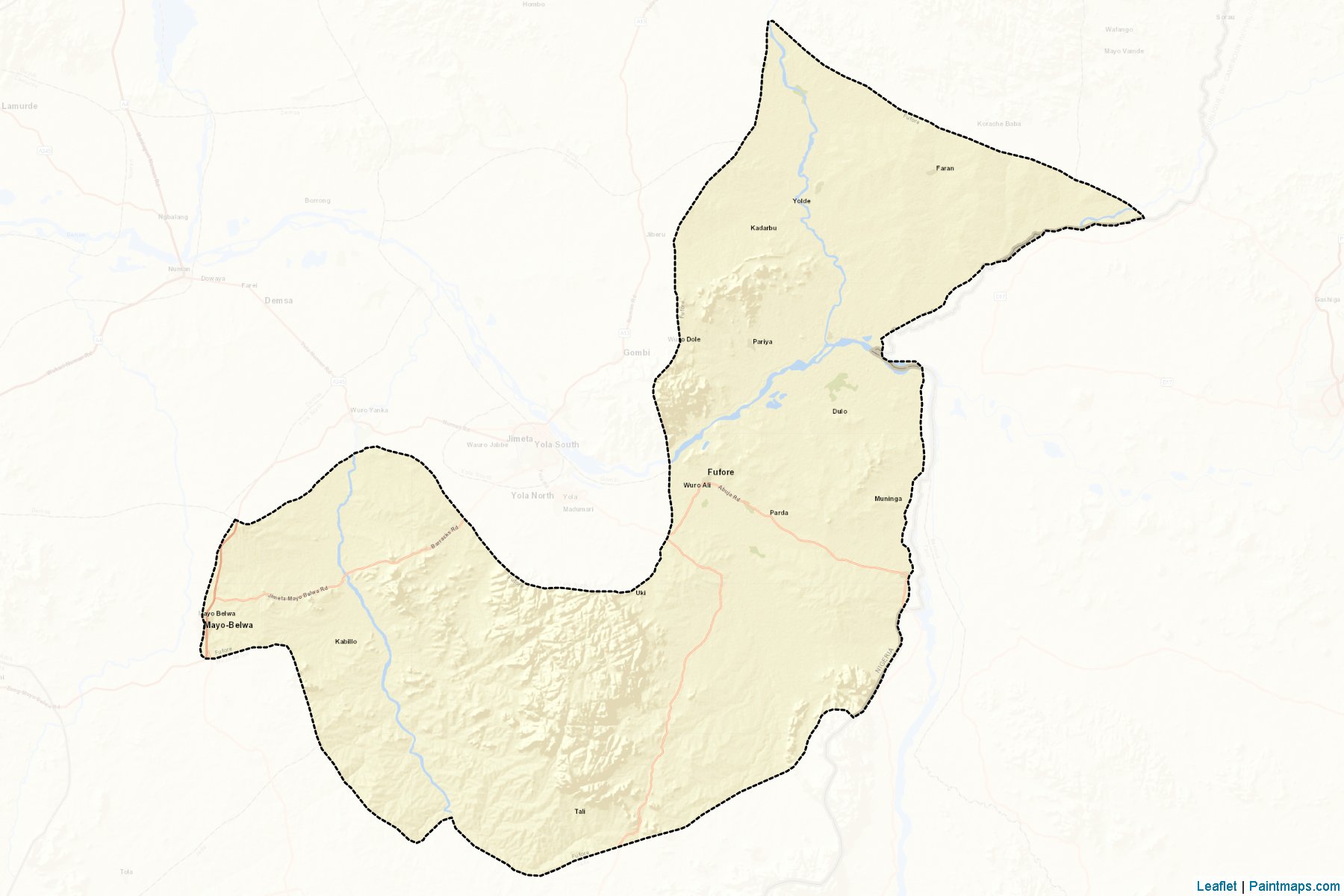 Fufore (Adamawa) Map Cropping Samples-2