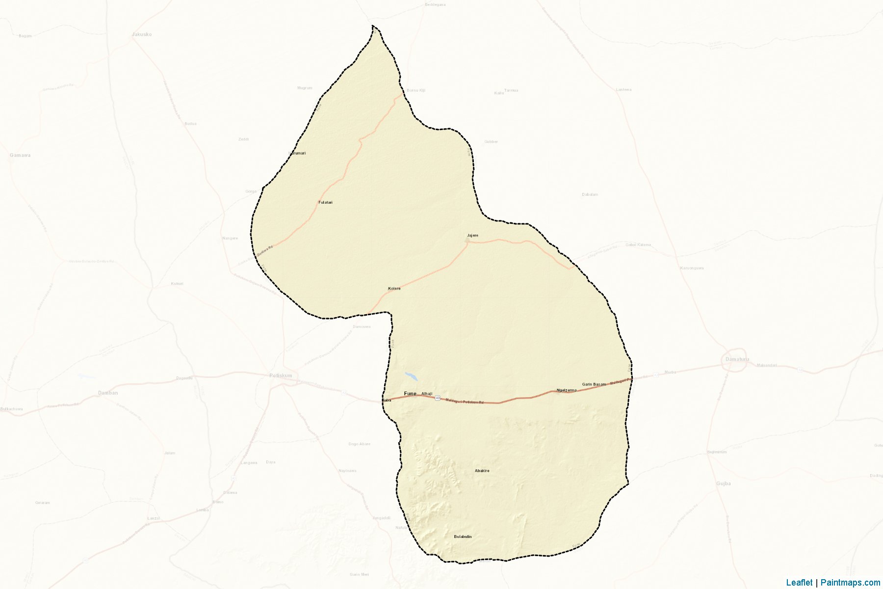 Fune (Yobe) Map Cropping Samples-2