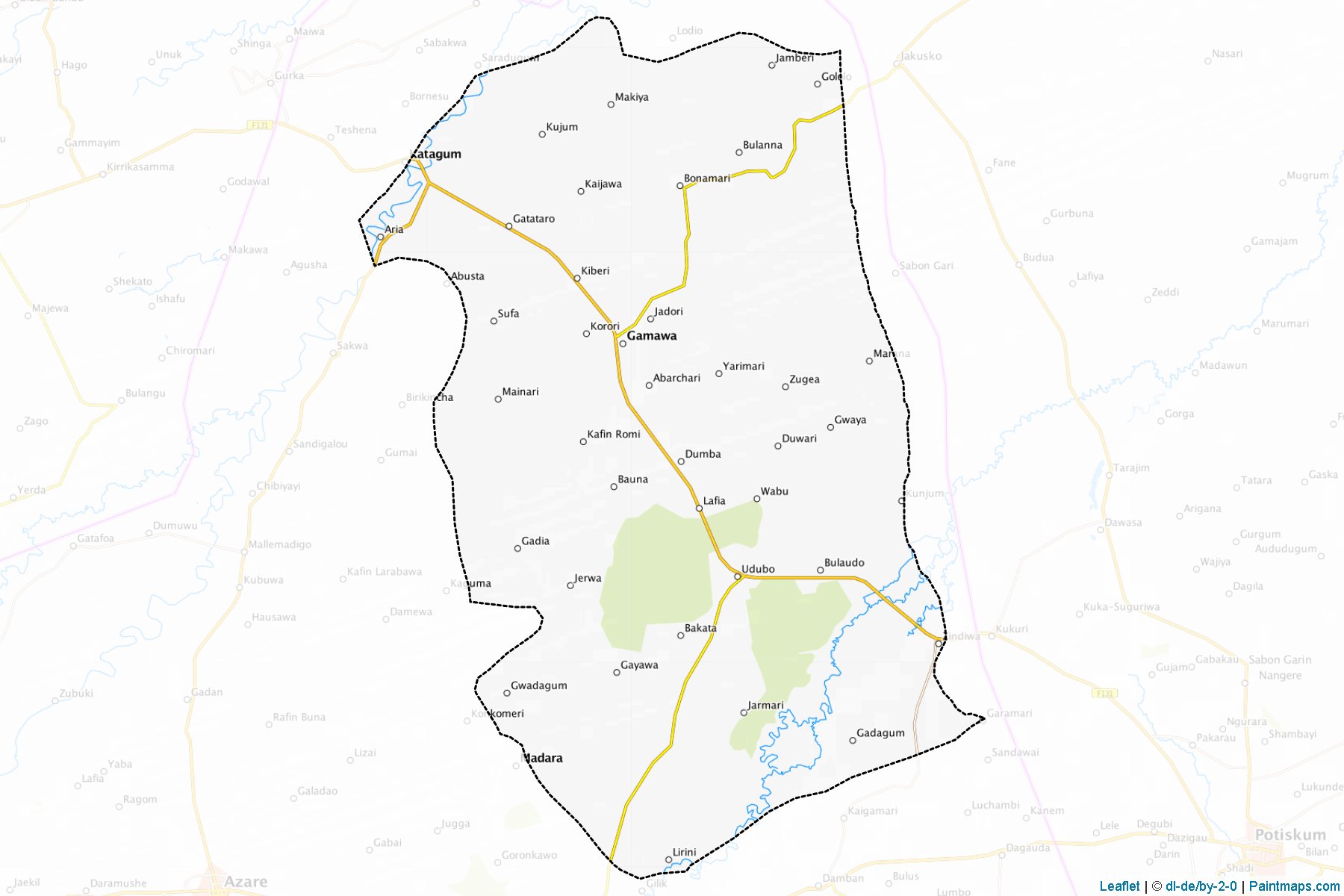 Gamawa (Bauchi) Map Cropping Samples-1