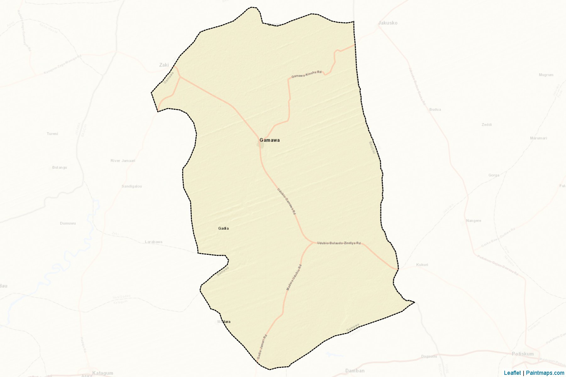 Gamawa (Bauchi) Map Cropping Samples-2