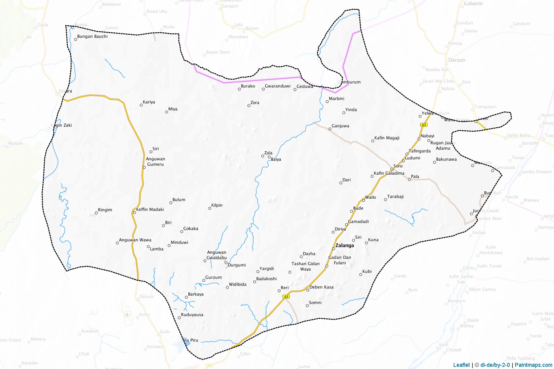 Muestras de recorte de mapas Ganjuwa (Bauchi)-1