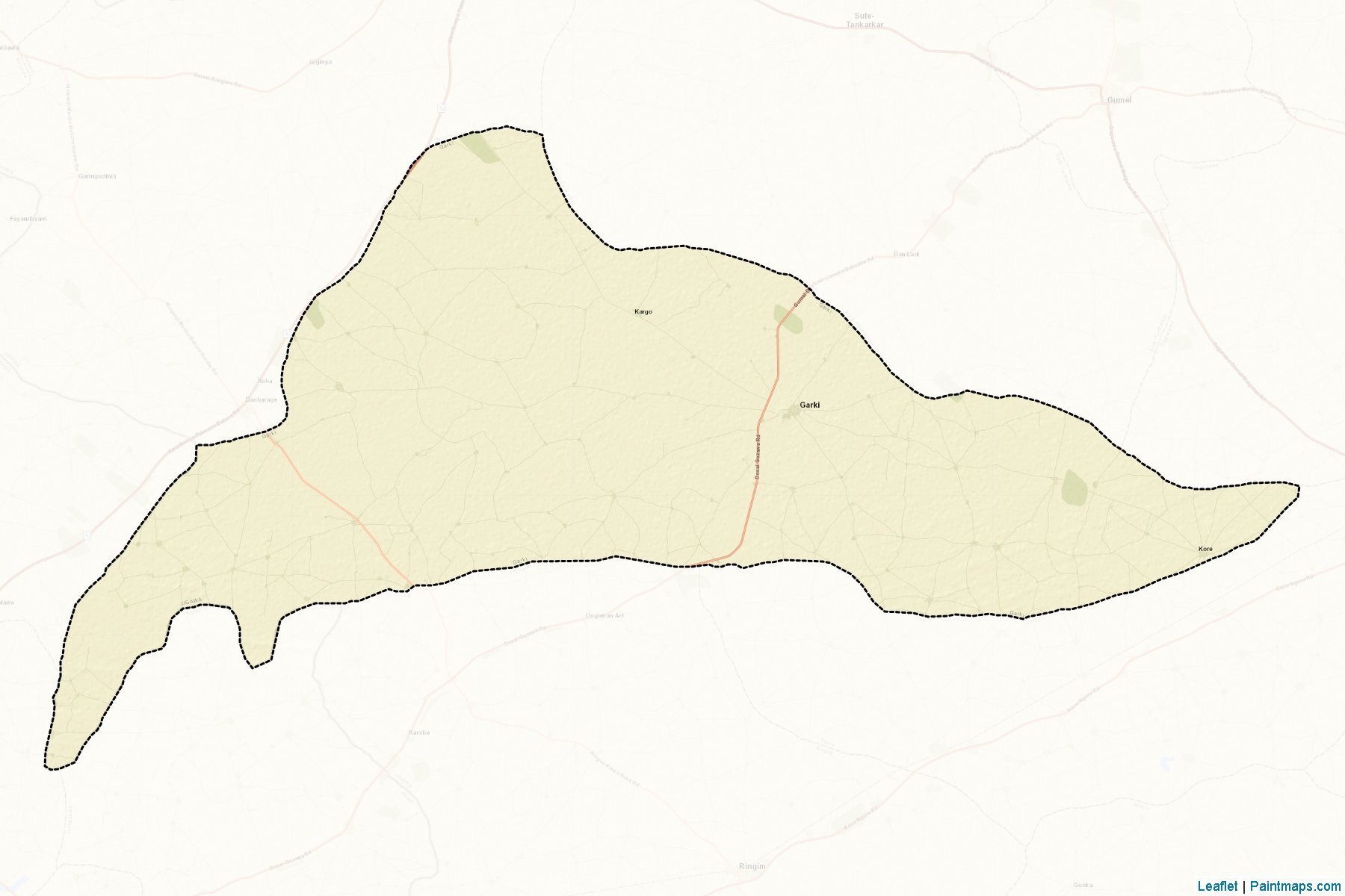 Muestras de recorte de mapas Garki (Jigawa)-2