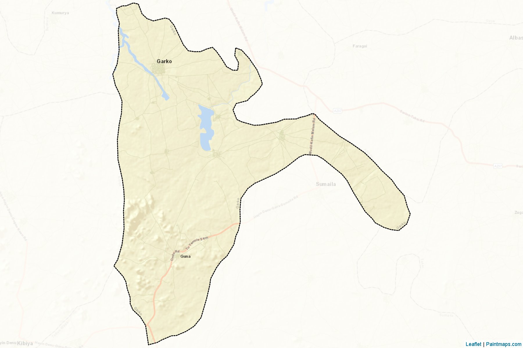 Muestras de recorte de mapas Garko (Kano)-2