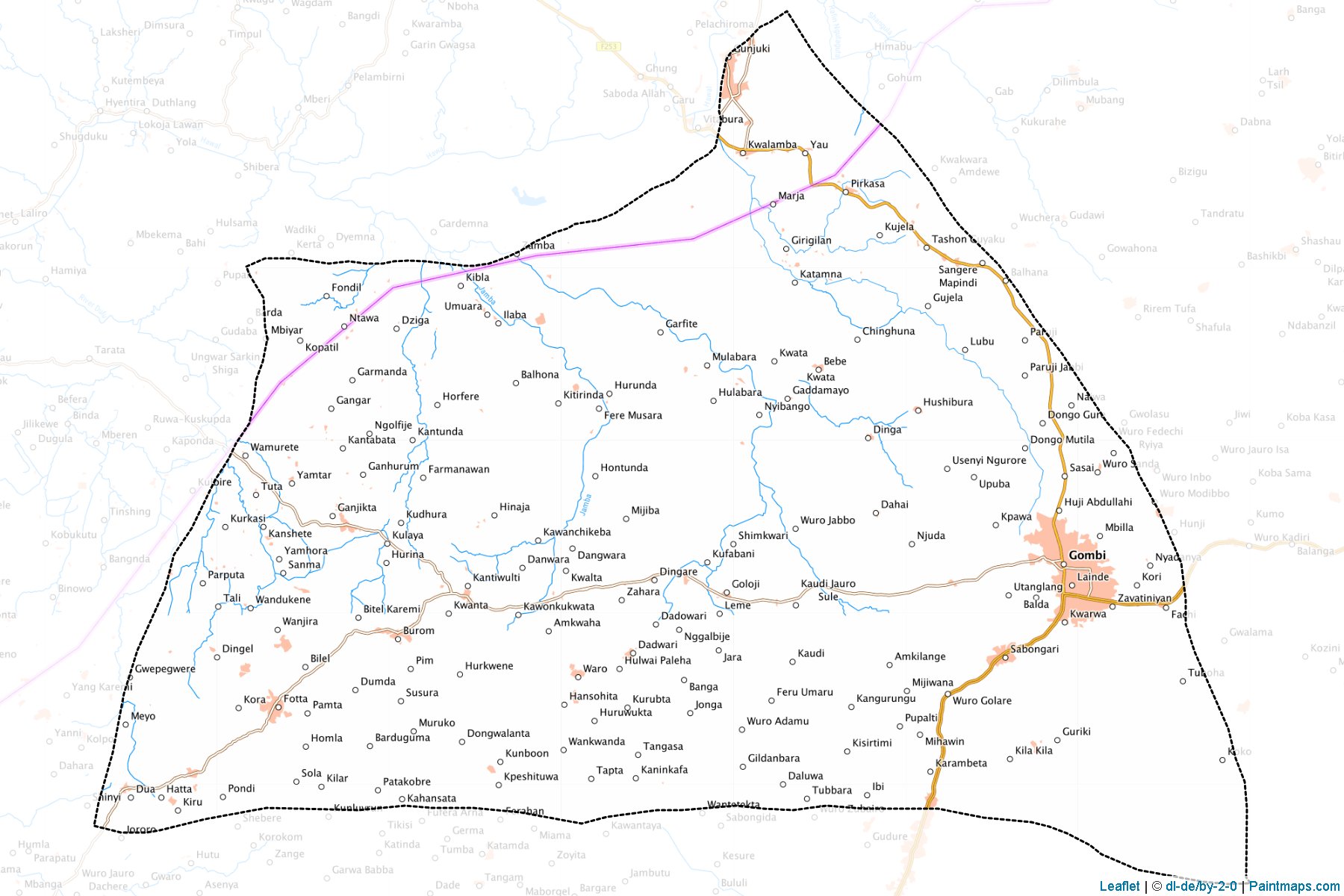 Gireri (Adamawa) Map Cropping Samples-1