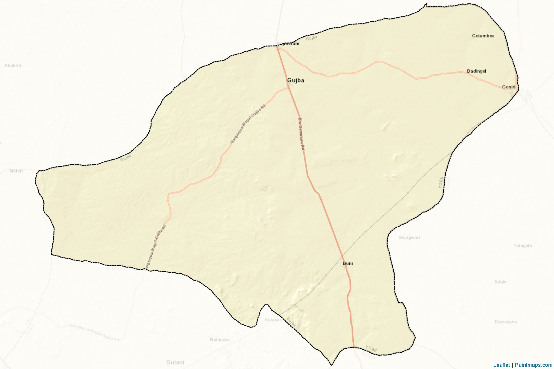 Gujba (Yobe) Map Cropping Samples-2