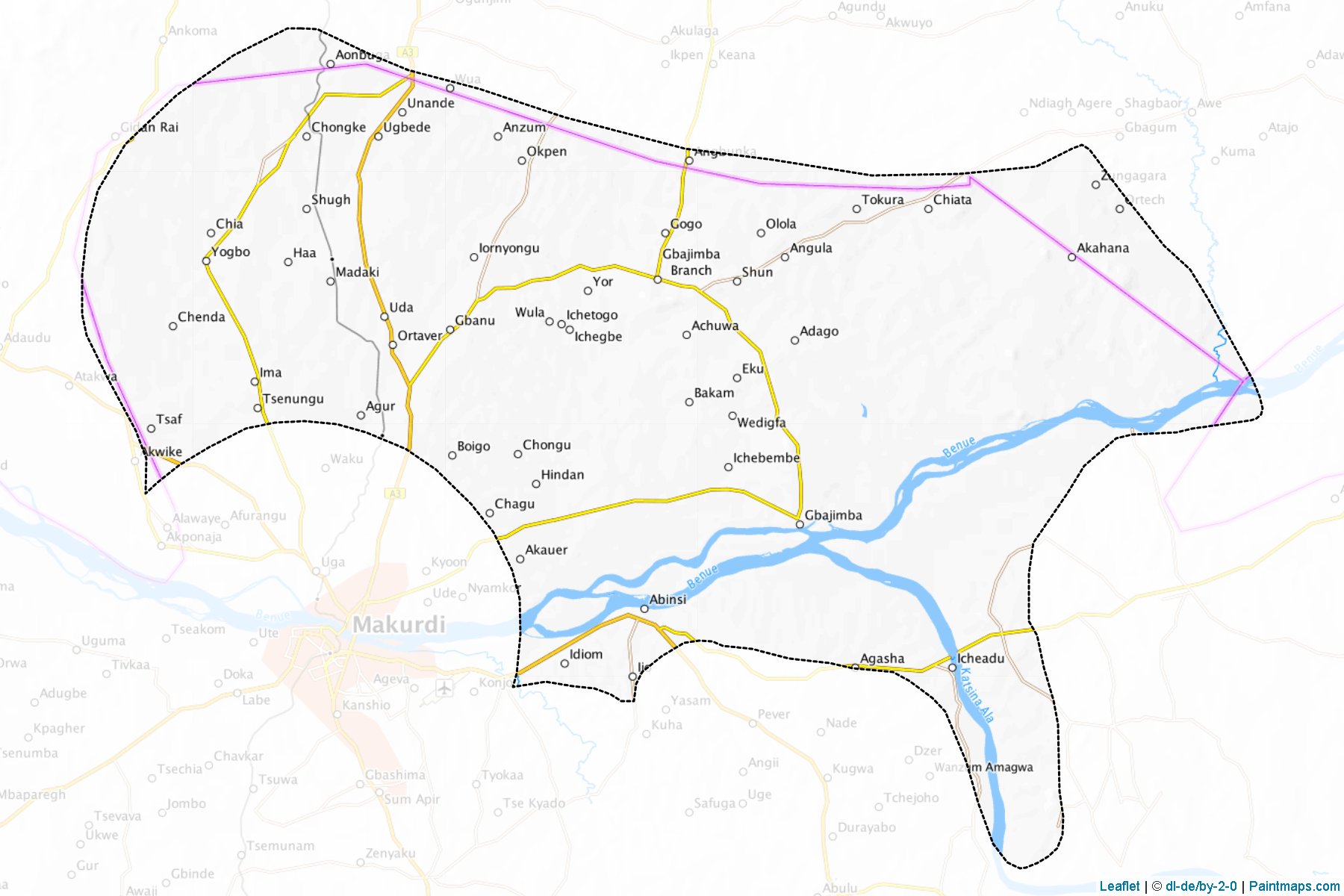 Muestras de recorte de mapas Guma (Benue)-1