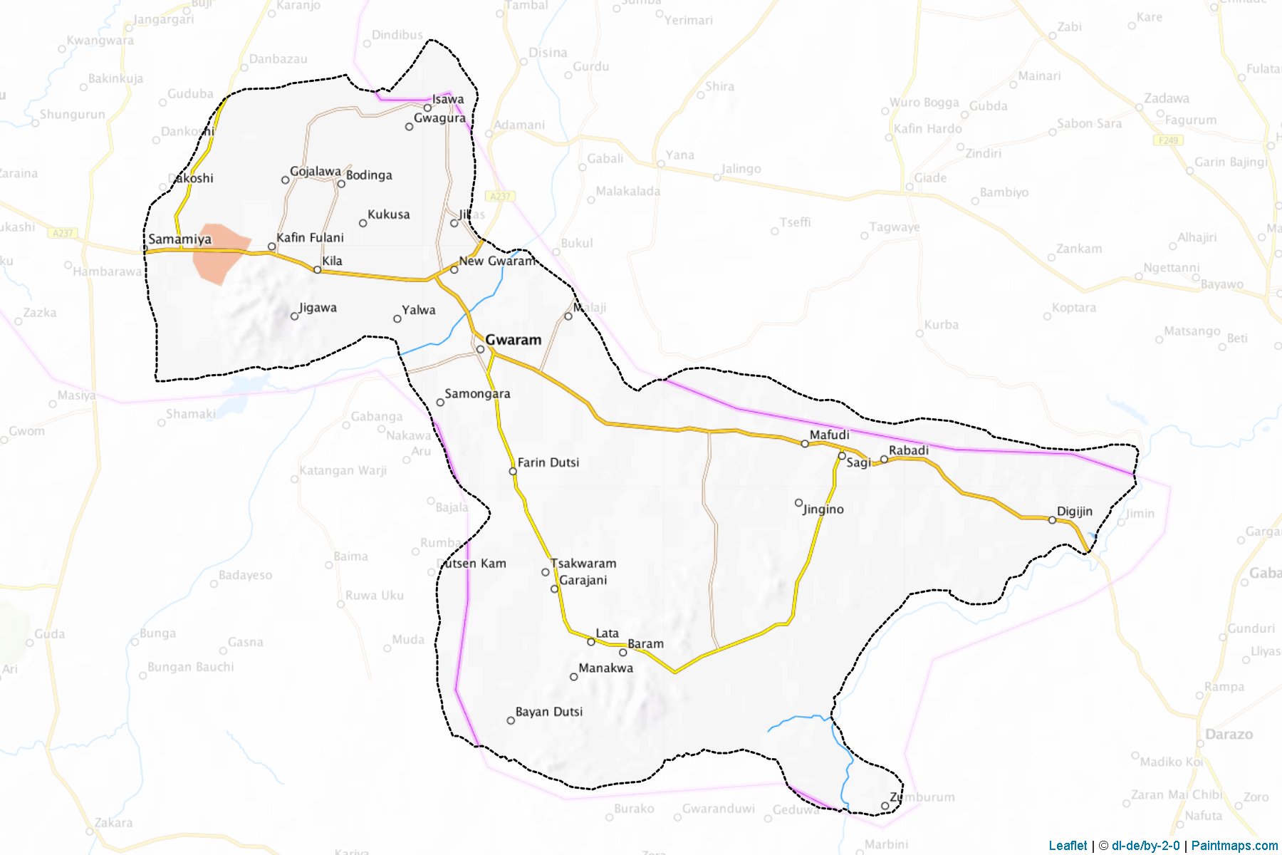 Gwaram (Jigawa) Map Cropping Samples-1