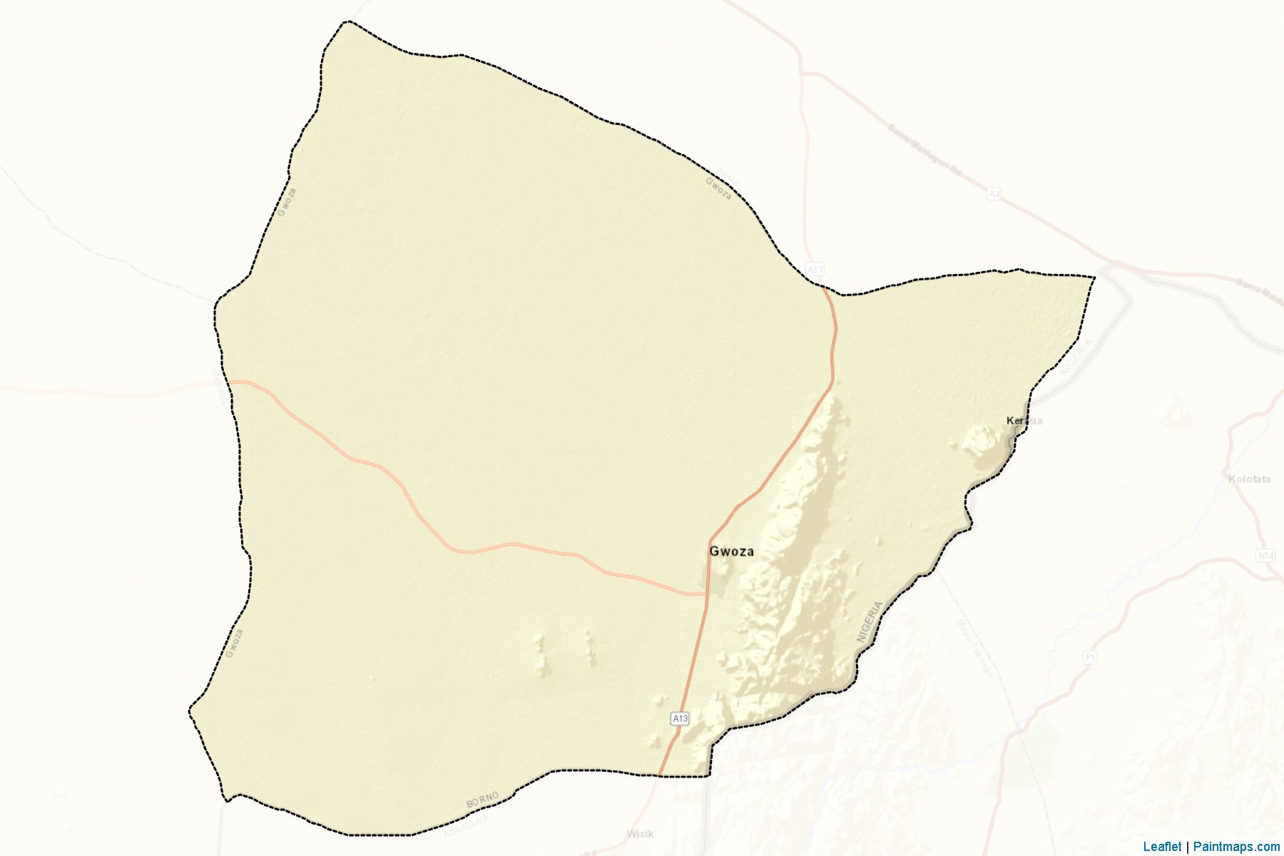 Muestras de recorte de mapas Gwoza (Borno)-2