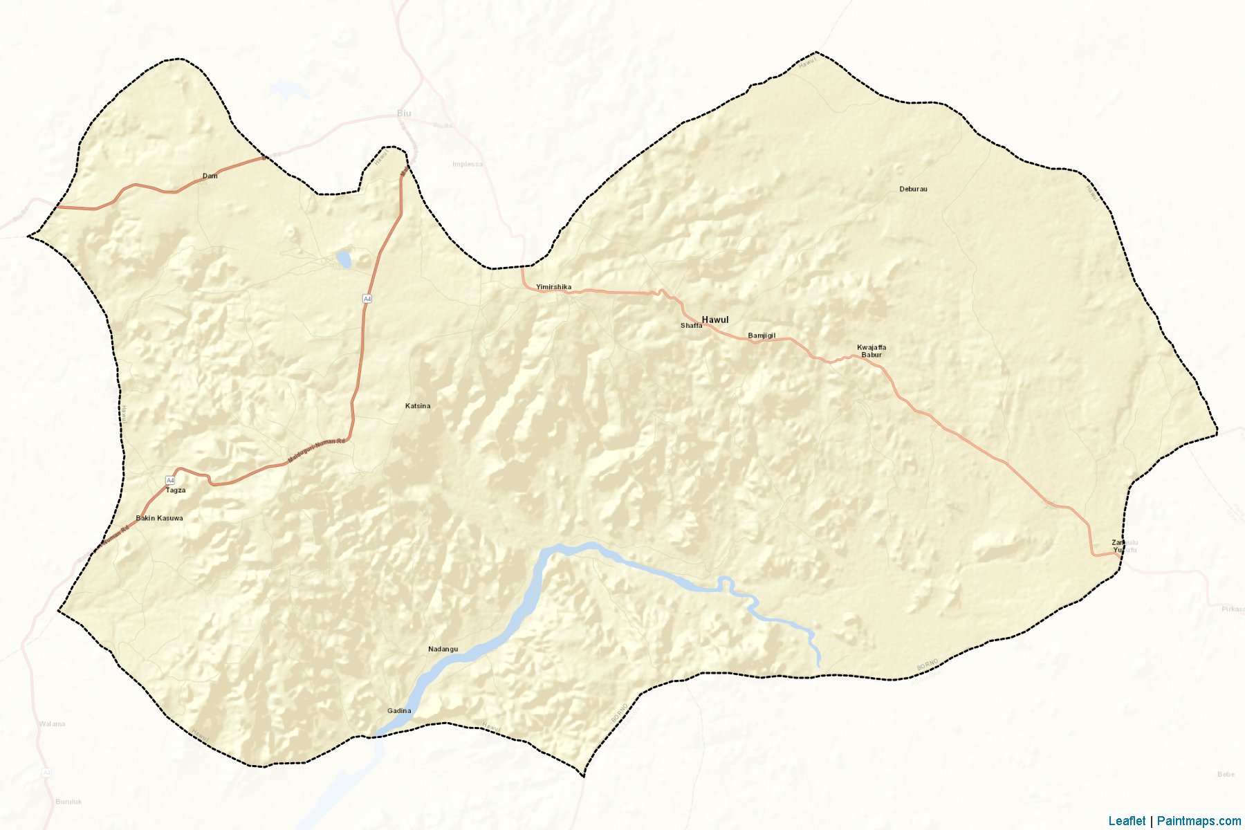 Muestras de recorte de mapas Hawul (Borno)-2