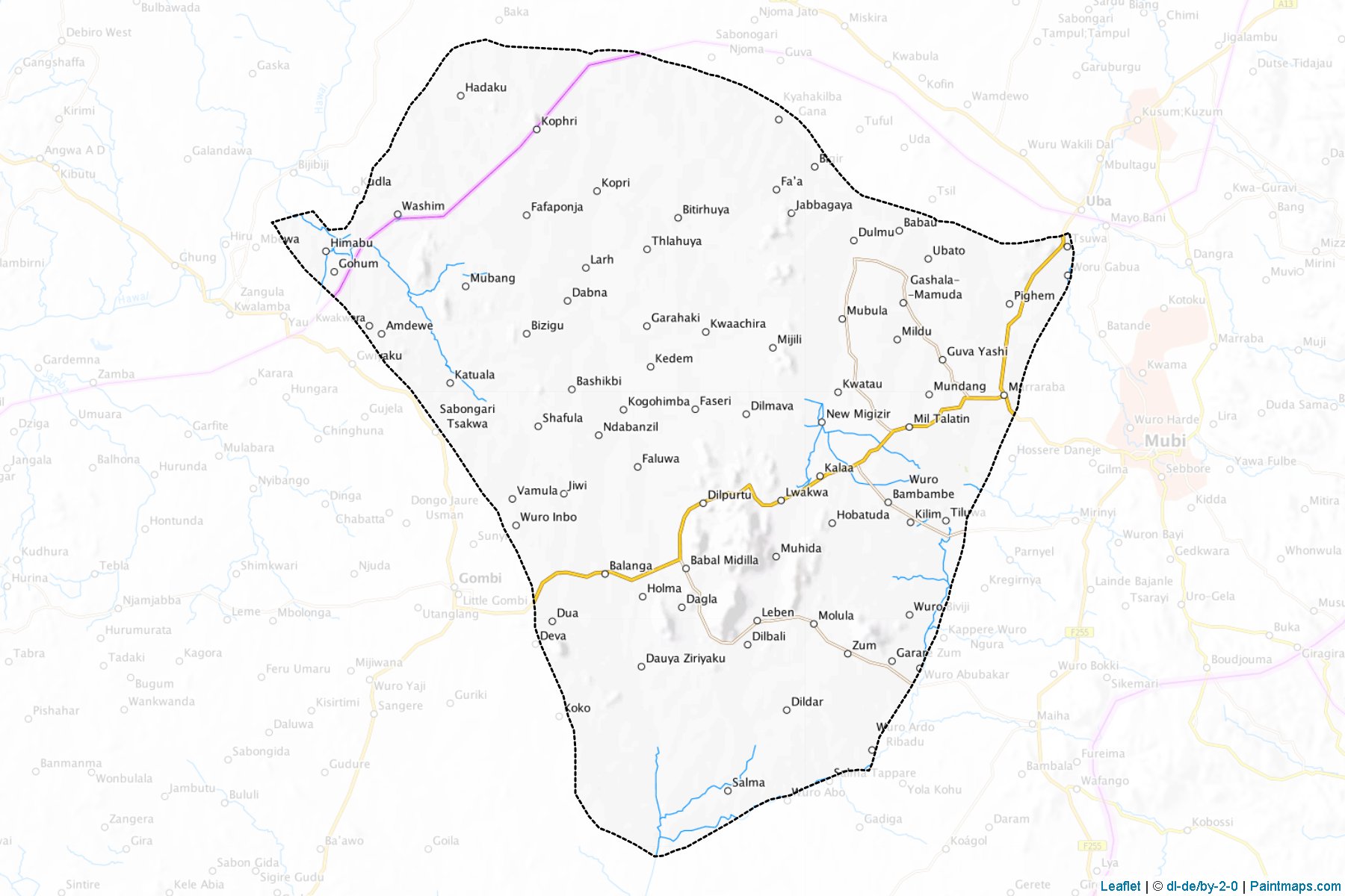 Hong (Adamawa) Map Cropping Samples-1