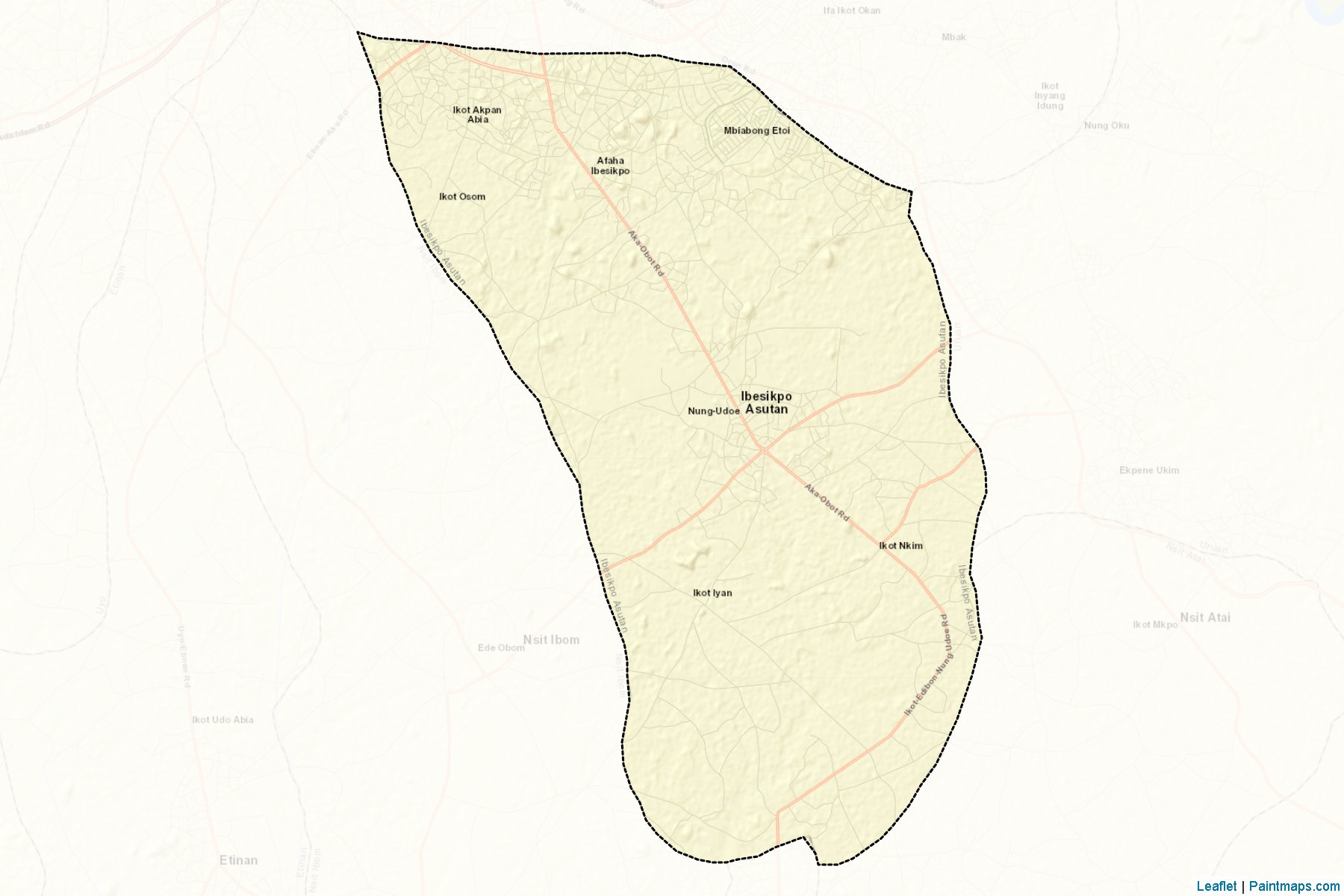 Muestras de recorte de mapas Ibesikpo Asutan (Akwa lbom)-2