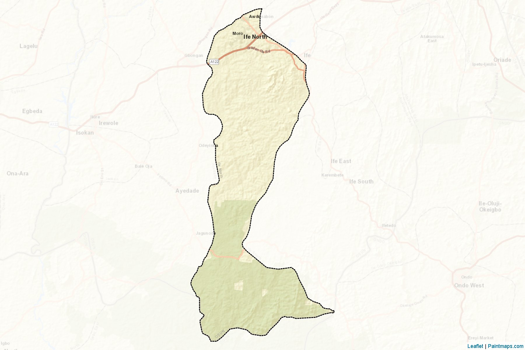 Ife North (Osun Eyaleti) Haritası Örnekleri-2