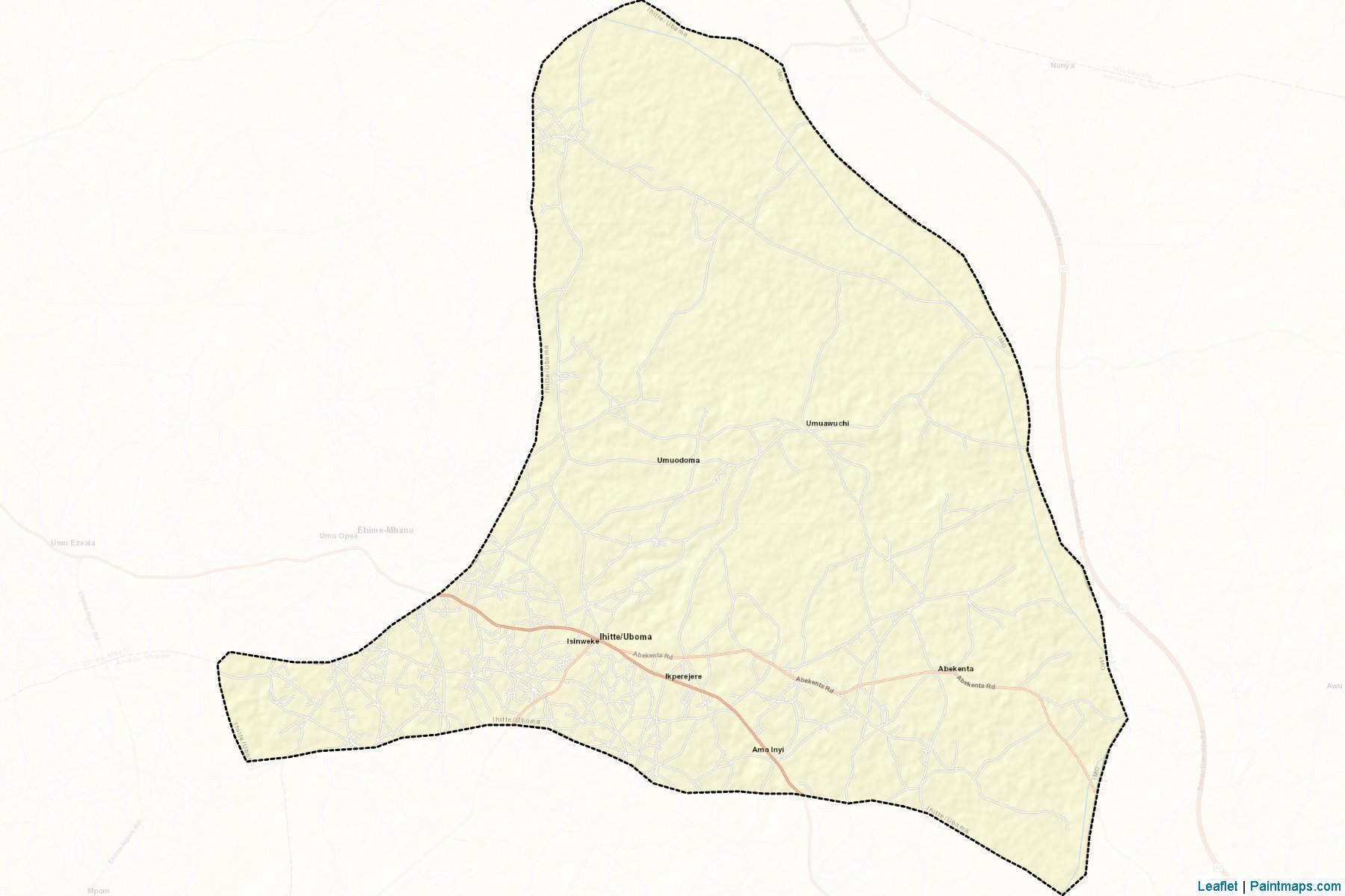 Muestras de recorte de mapas Ihitte/Uboma (Imo)-2