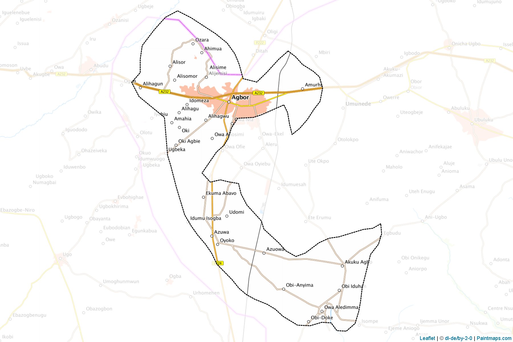 Muestras de recorte de mapas Ika South (Delta)-1