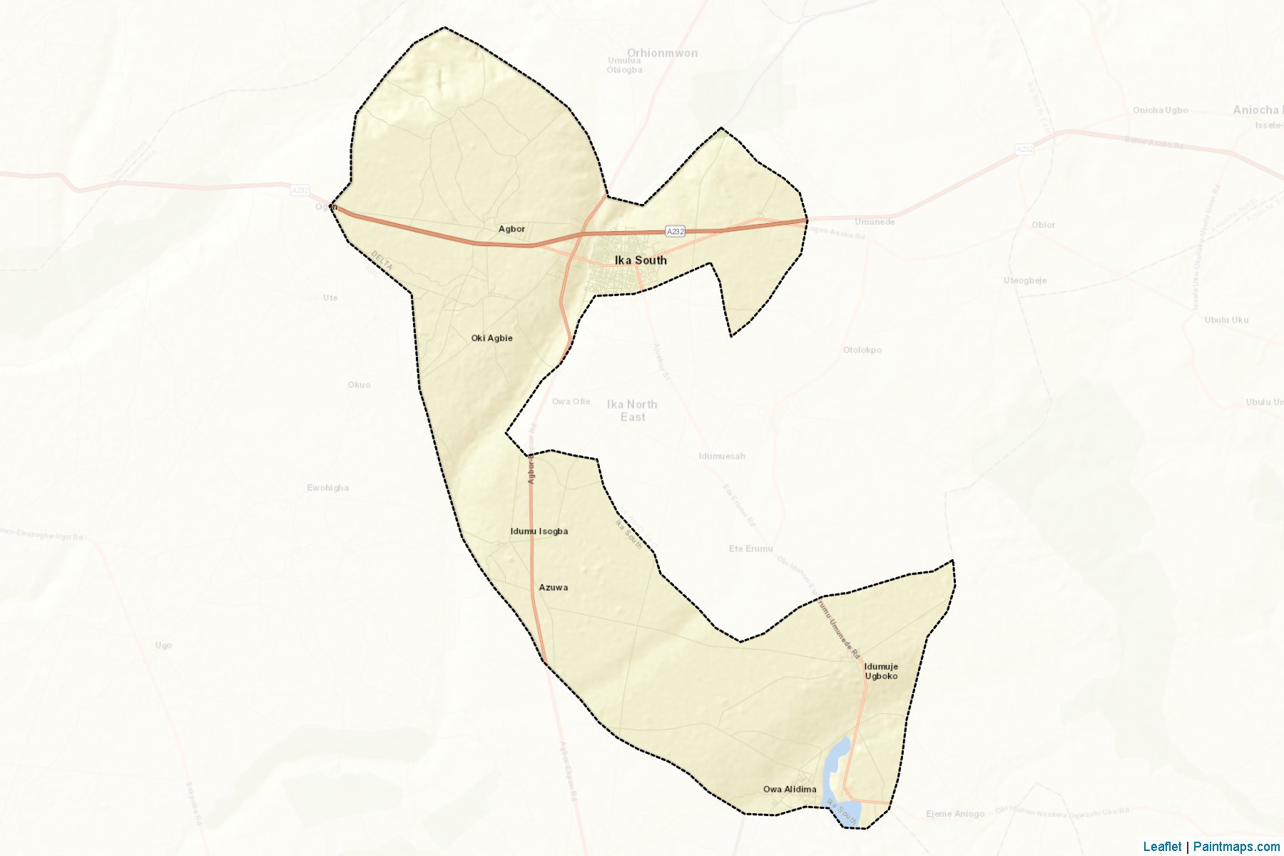 Muestras de recorte de mapas Ika South (Delta)-2