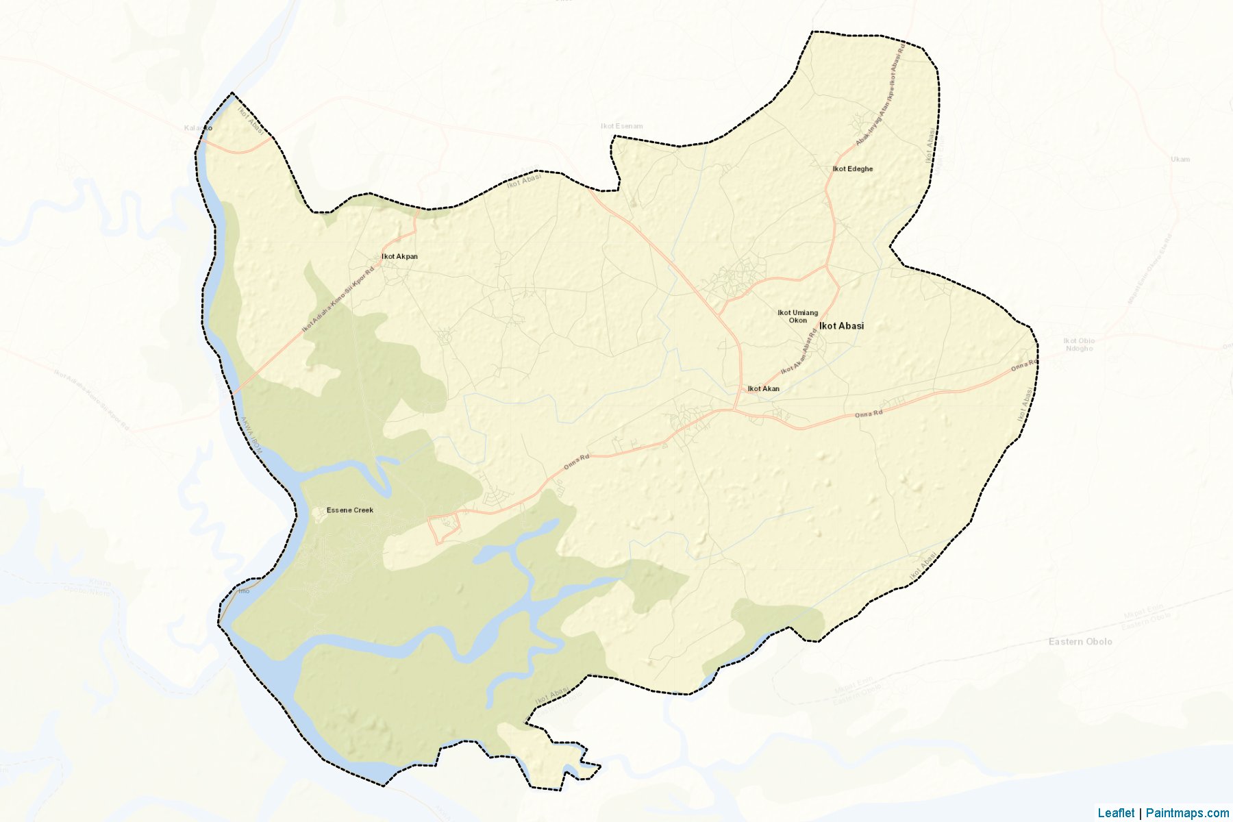 Ikot Abasi (Akwa Ibom) Map Cropping Samples-2