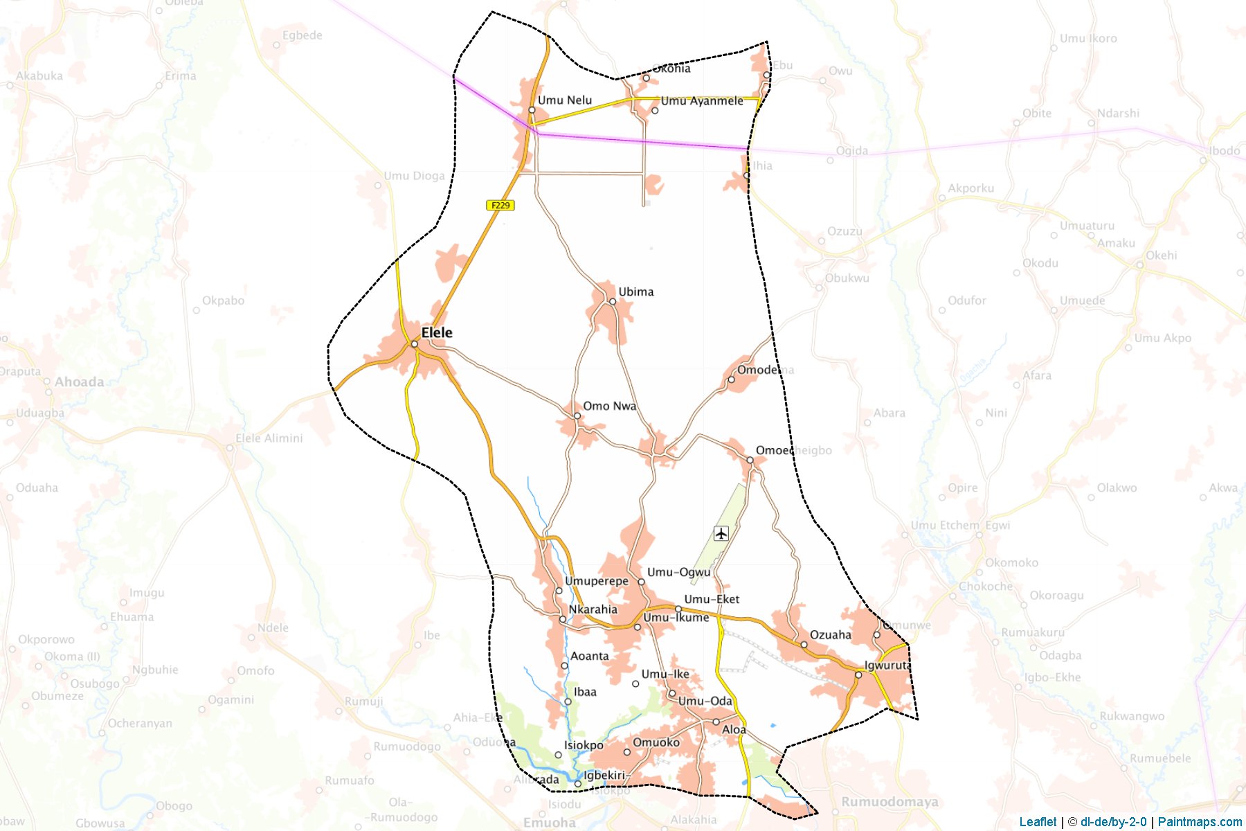 Muestras de recorte de mapas Ikwerre (Rivers)-1