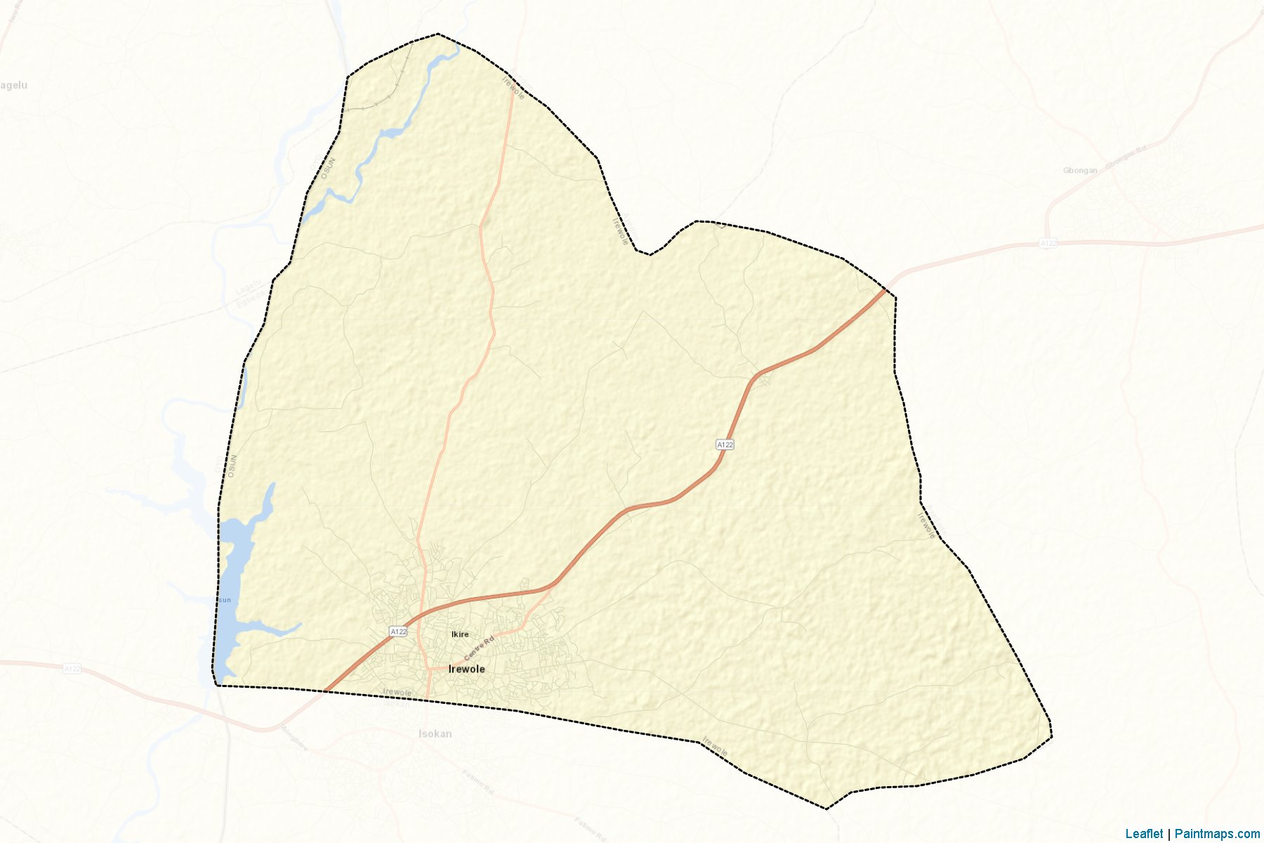 Muestras de recorte de mapas Irewole (Osun)-2