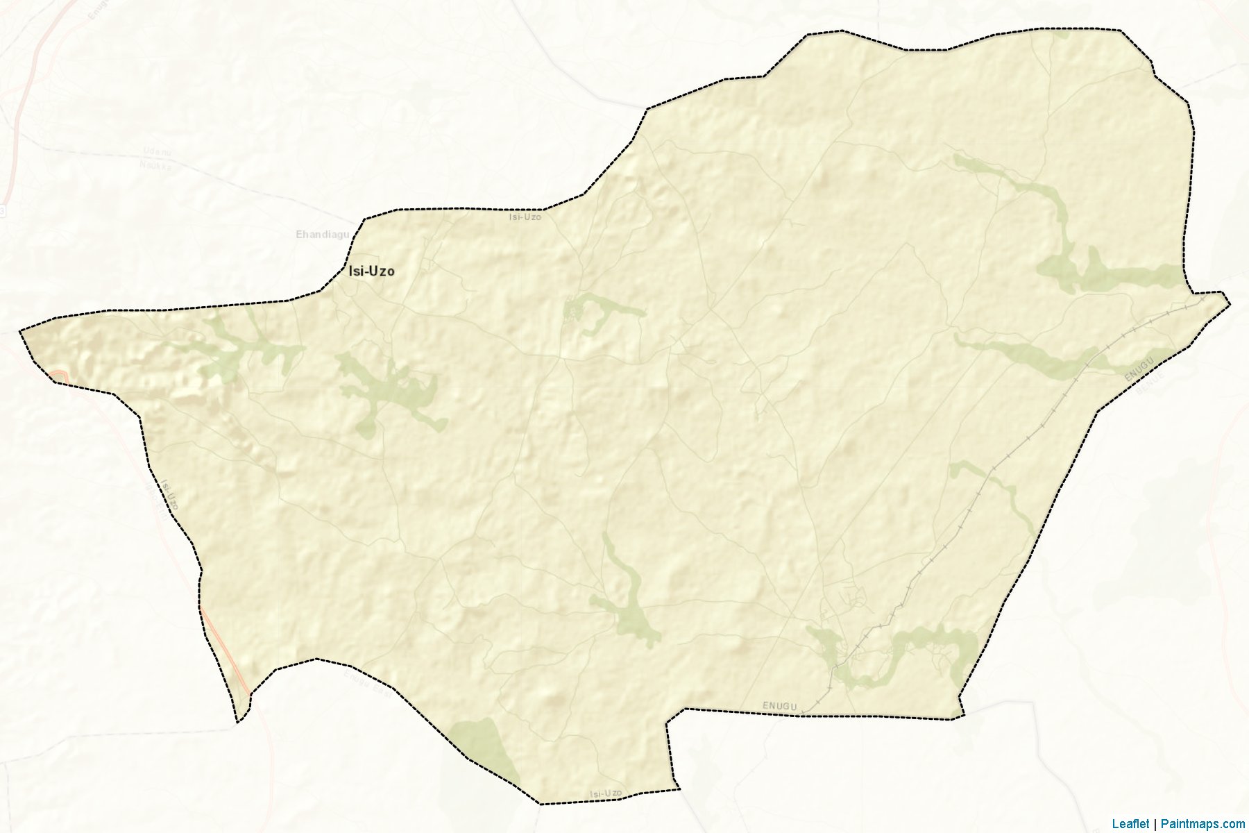 Muestras de recorte de mapas Isi-Uzo (Enugu)-2