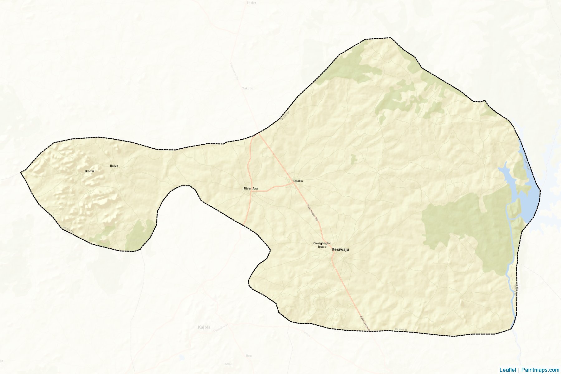 Muestras de recorte de mapas Itesiwaju (Oyo)-2