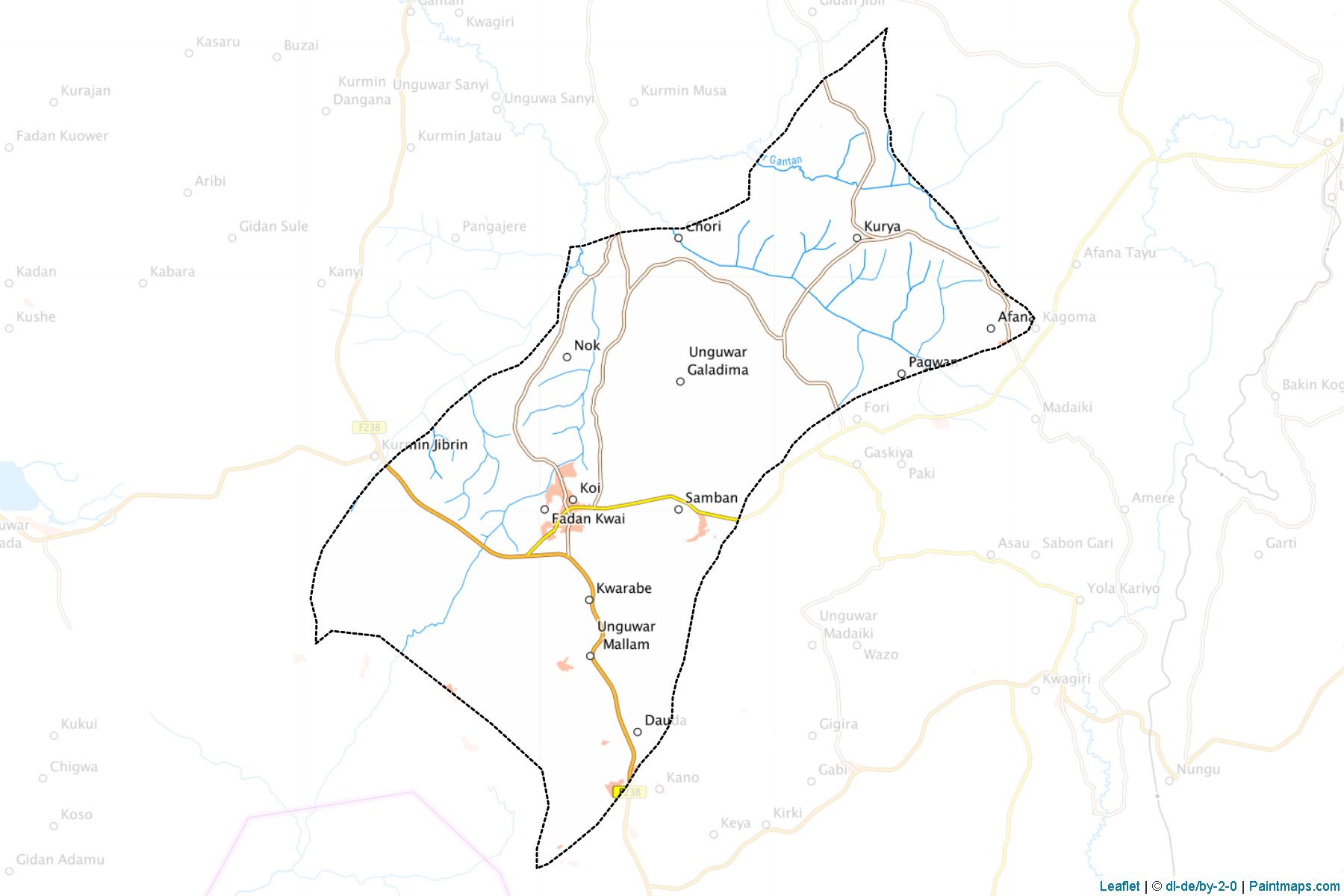 Muestras de recorte de mapas Jaba (Kaduna)-1