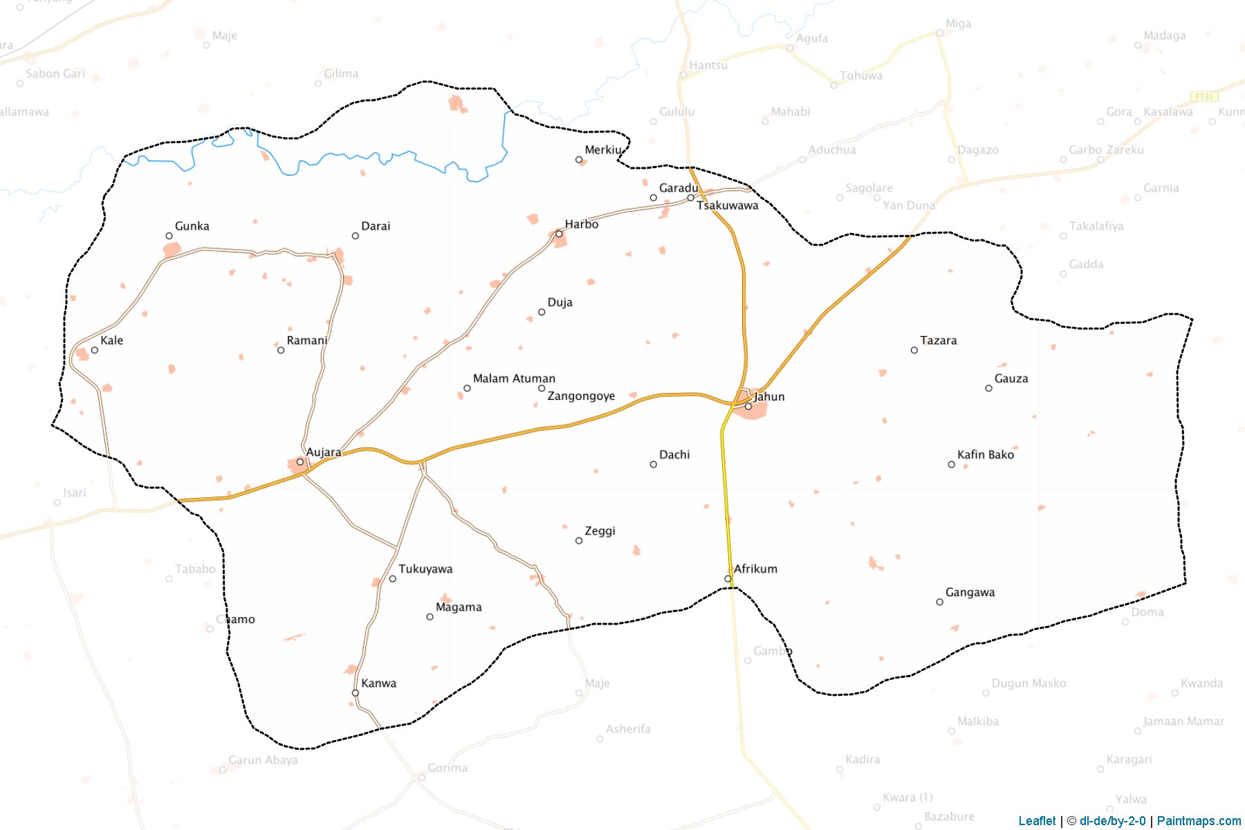 Jahun (Jigawa Eyaleti) Haritası Örnekleri-1