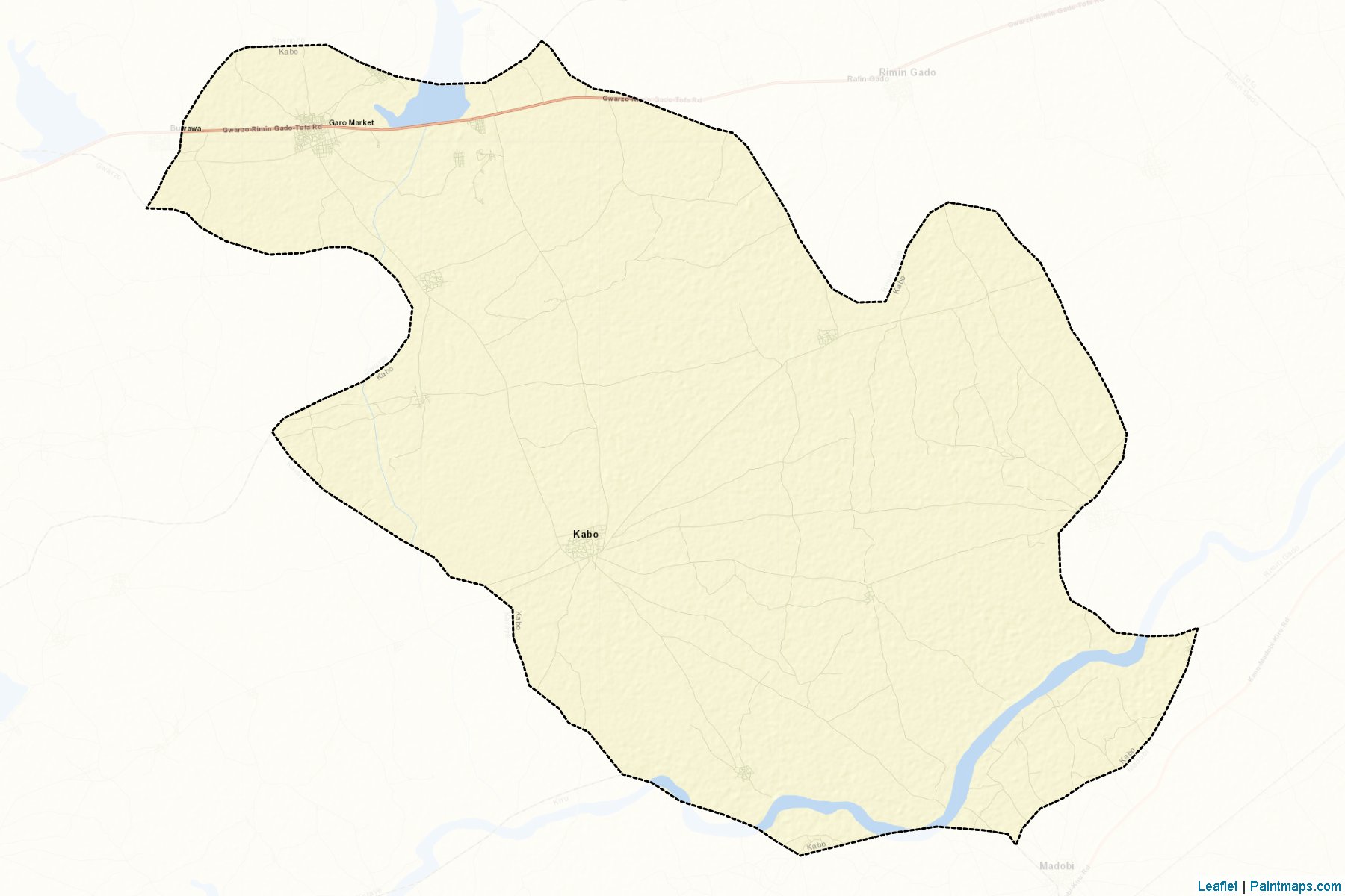 Muestras de recorte de mapas Kabo (Kano)-2