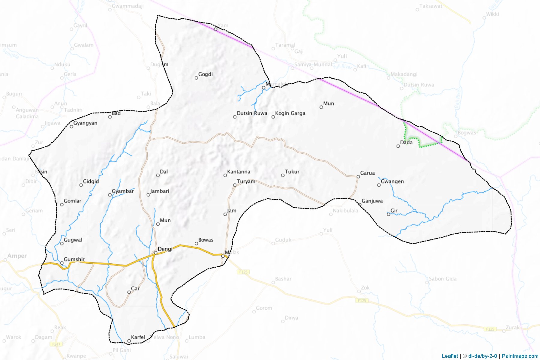 Kanam (Plateau Eyaleti) Haritası Örnekleri-1