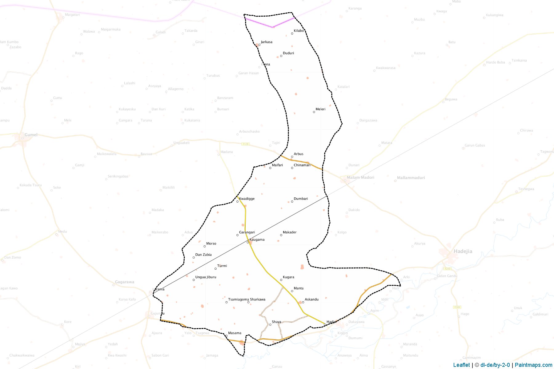 Kaugama (Jigawa Eyaleti) Haritası Örnekleri-1