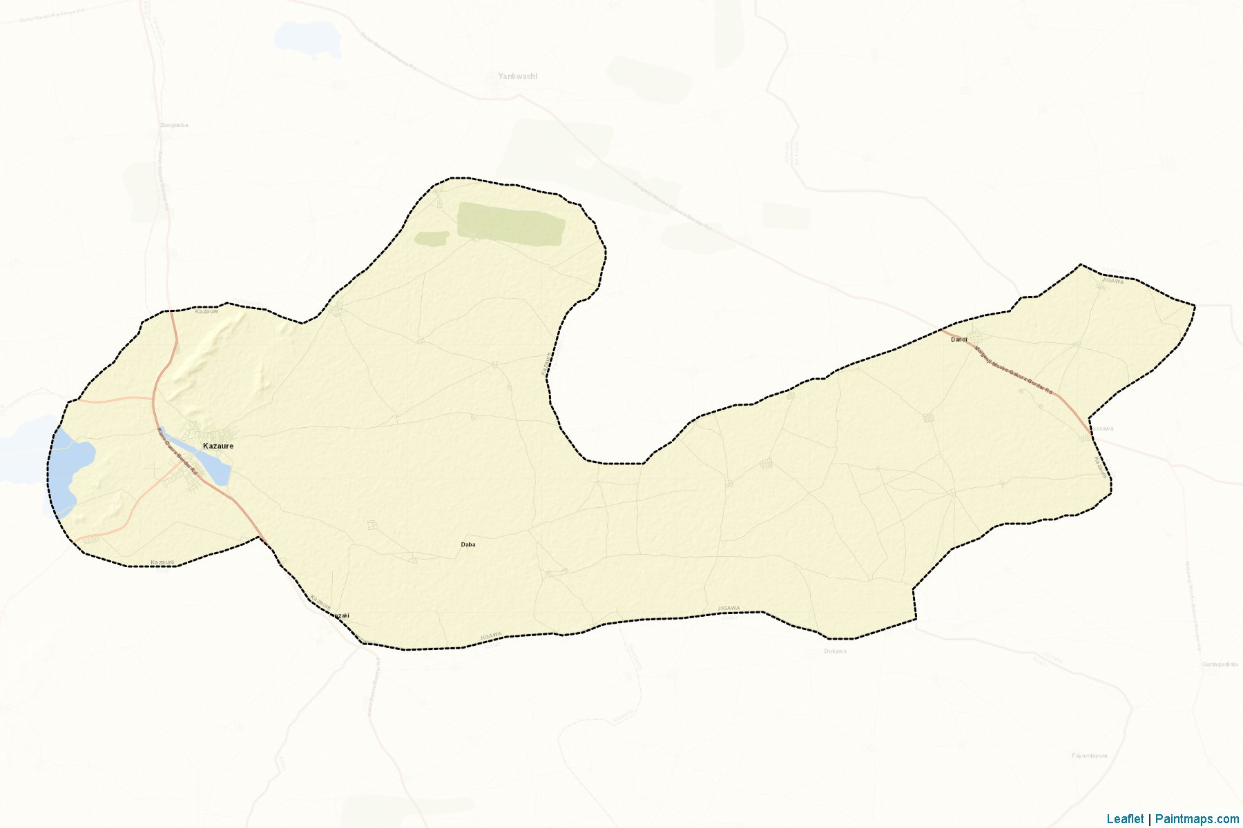 Kazaure (Jigawa) Map Cropping Samples-2